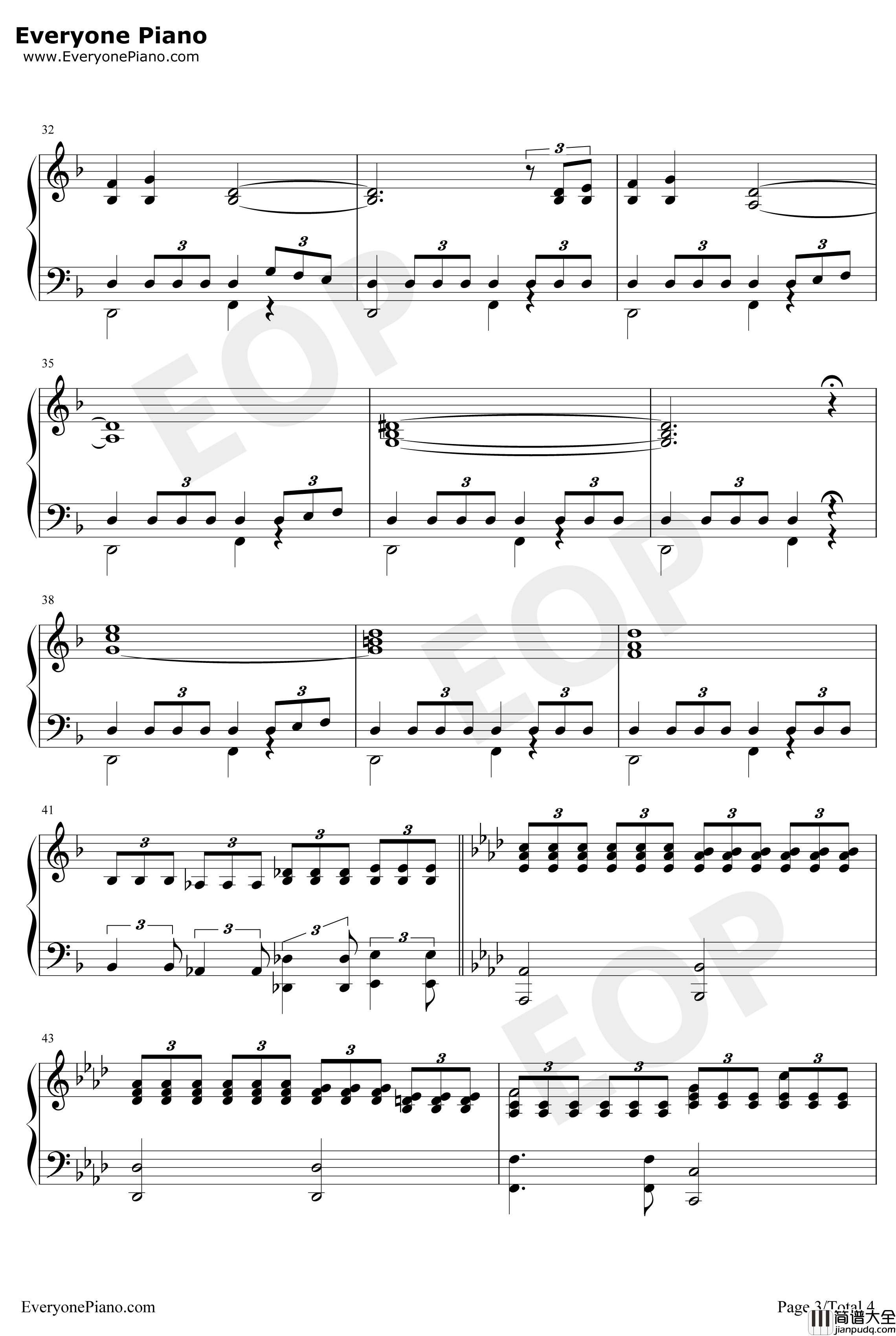 权力的游戏第八季钢琴谱_RaminDjawadi_开场曲