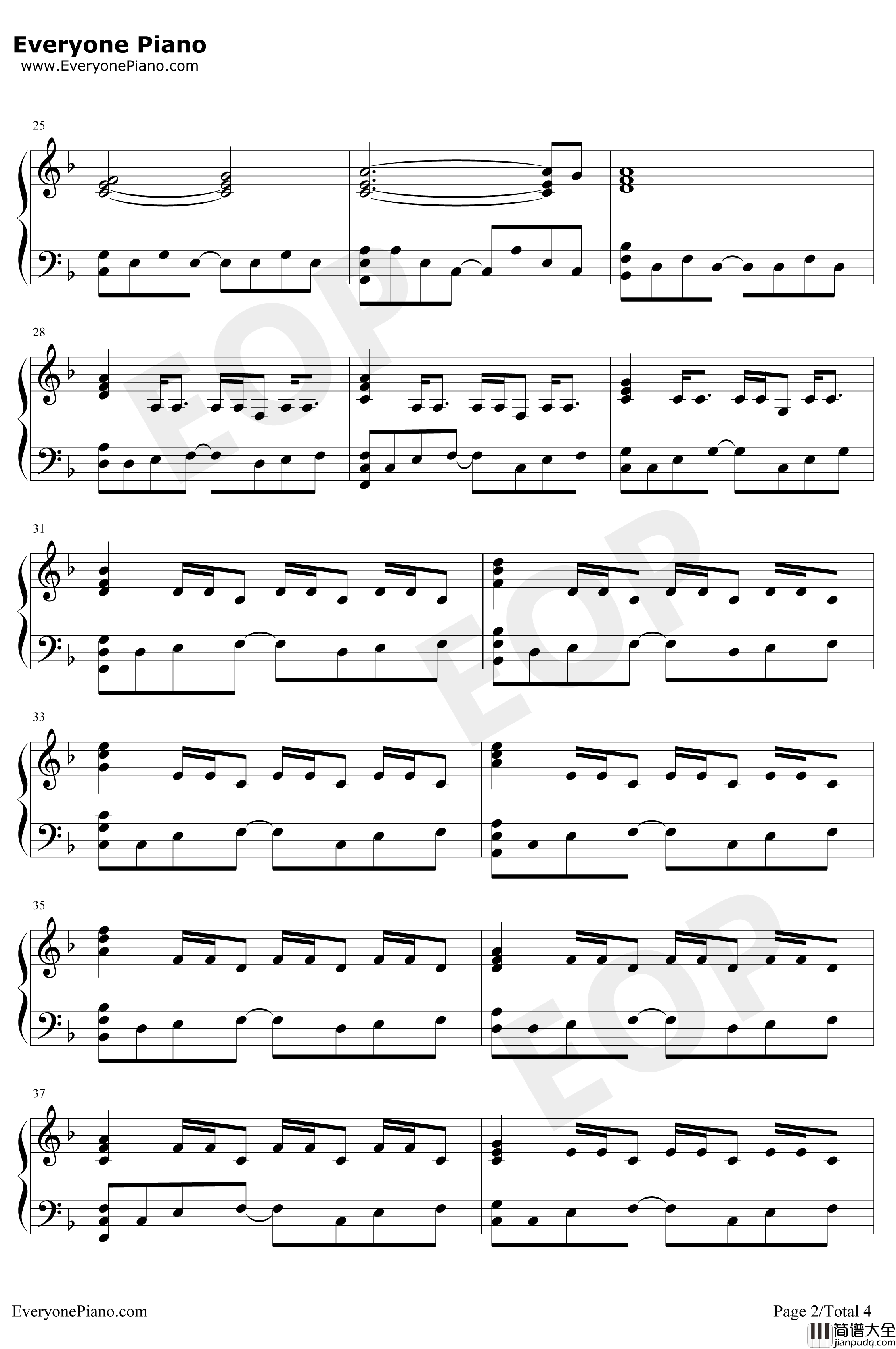 Days_Gone主题曲钢琴谱_NathanWhitehead_人生尽头