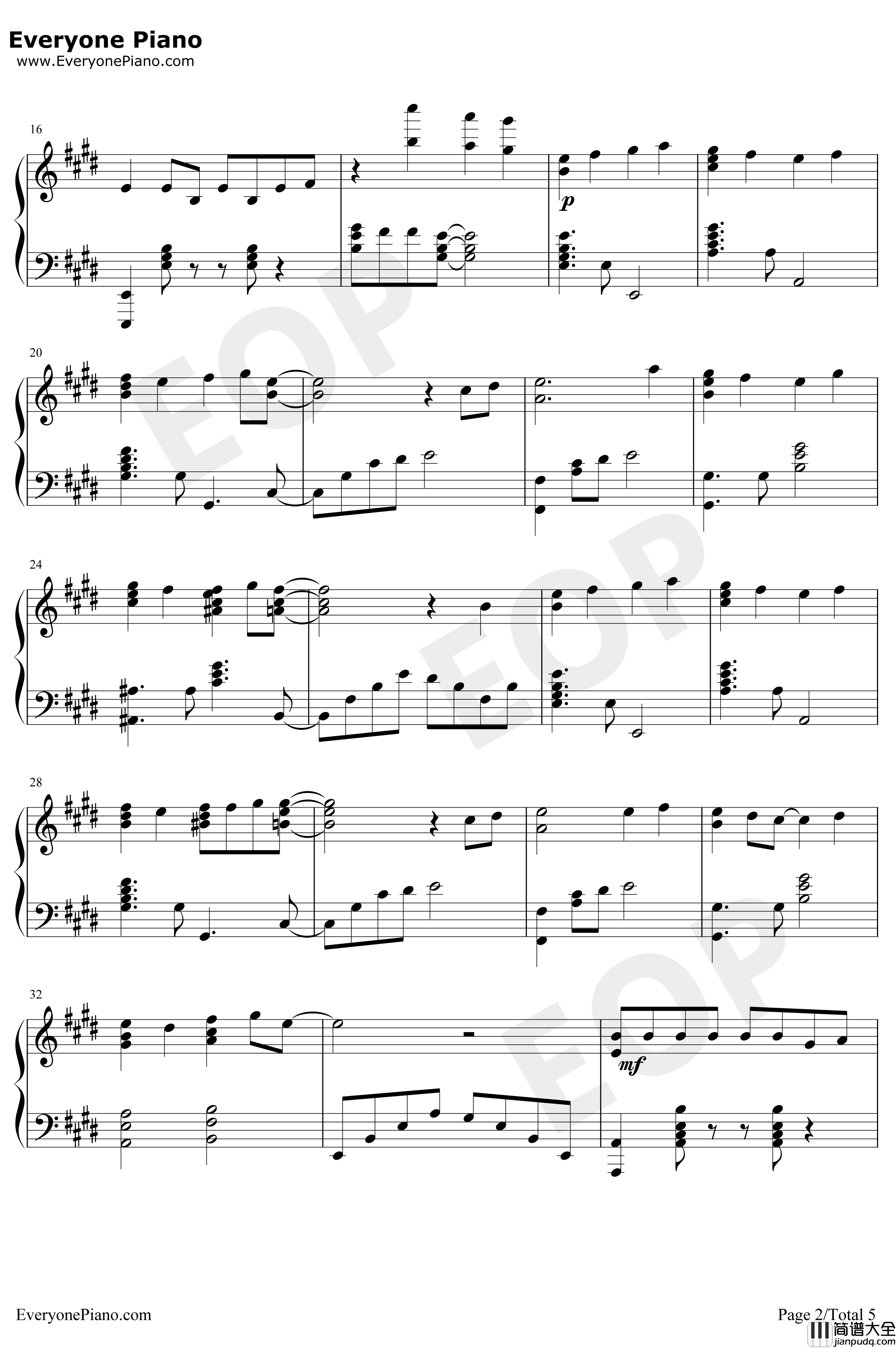 今宵mofumofu钢琴谱_和气杏未内田真礼_贤惠幼妻仙狐小姐OP