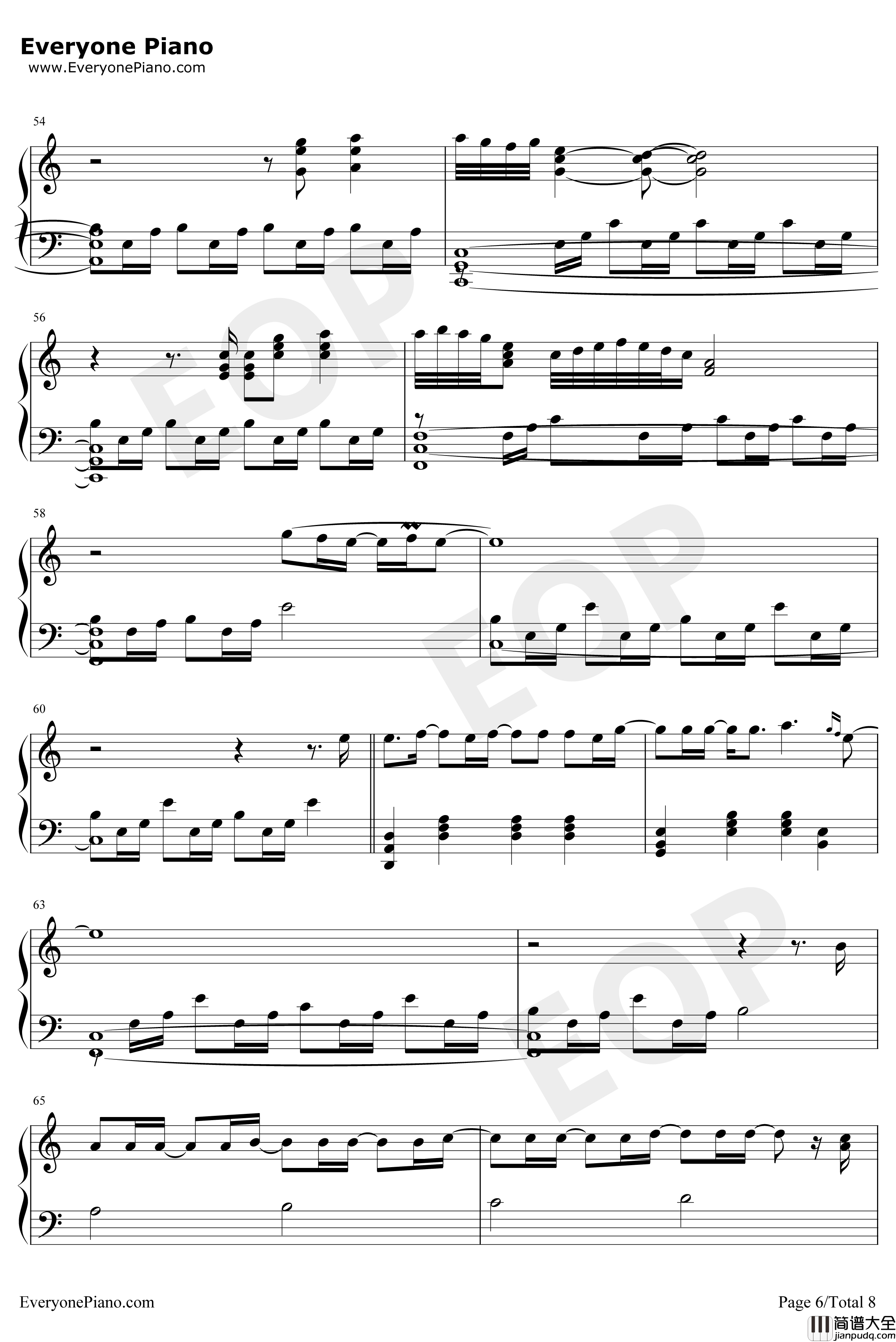 I_Love_You钢琴谱_BillieEilish