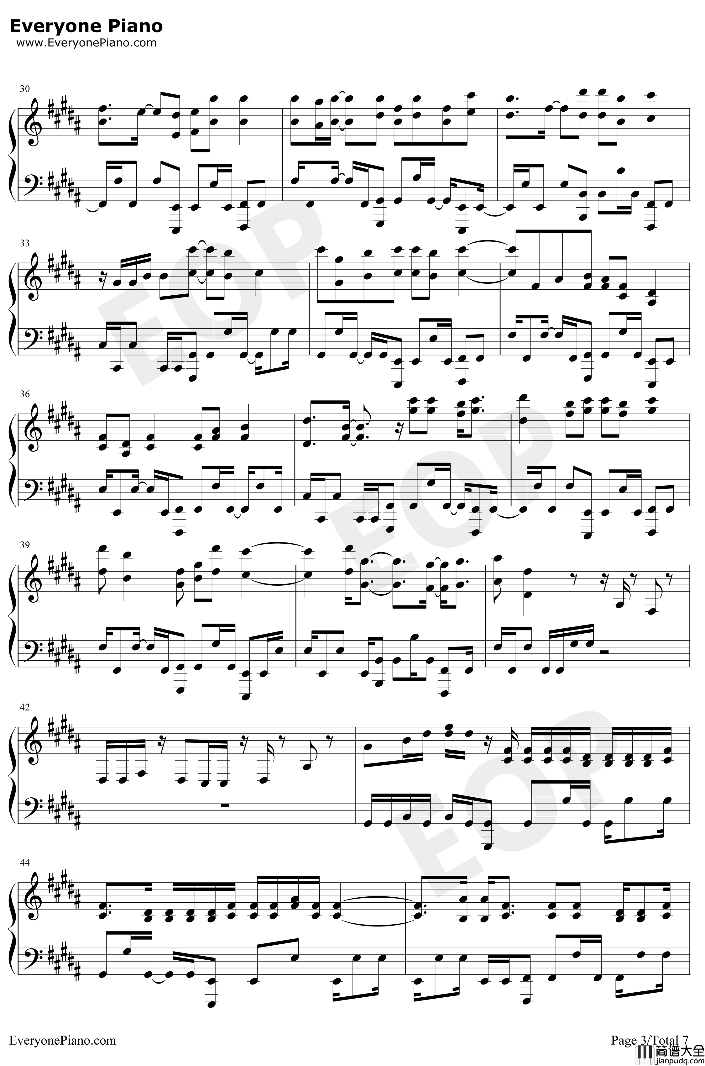 Amazing_Trees钢琴谱_泽野弘之