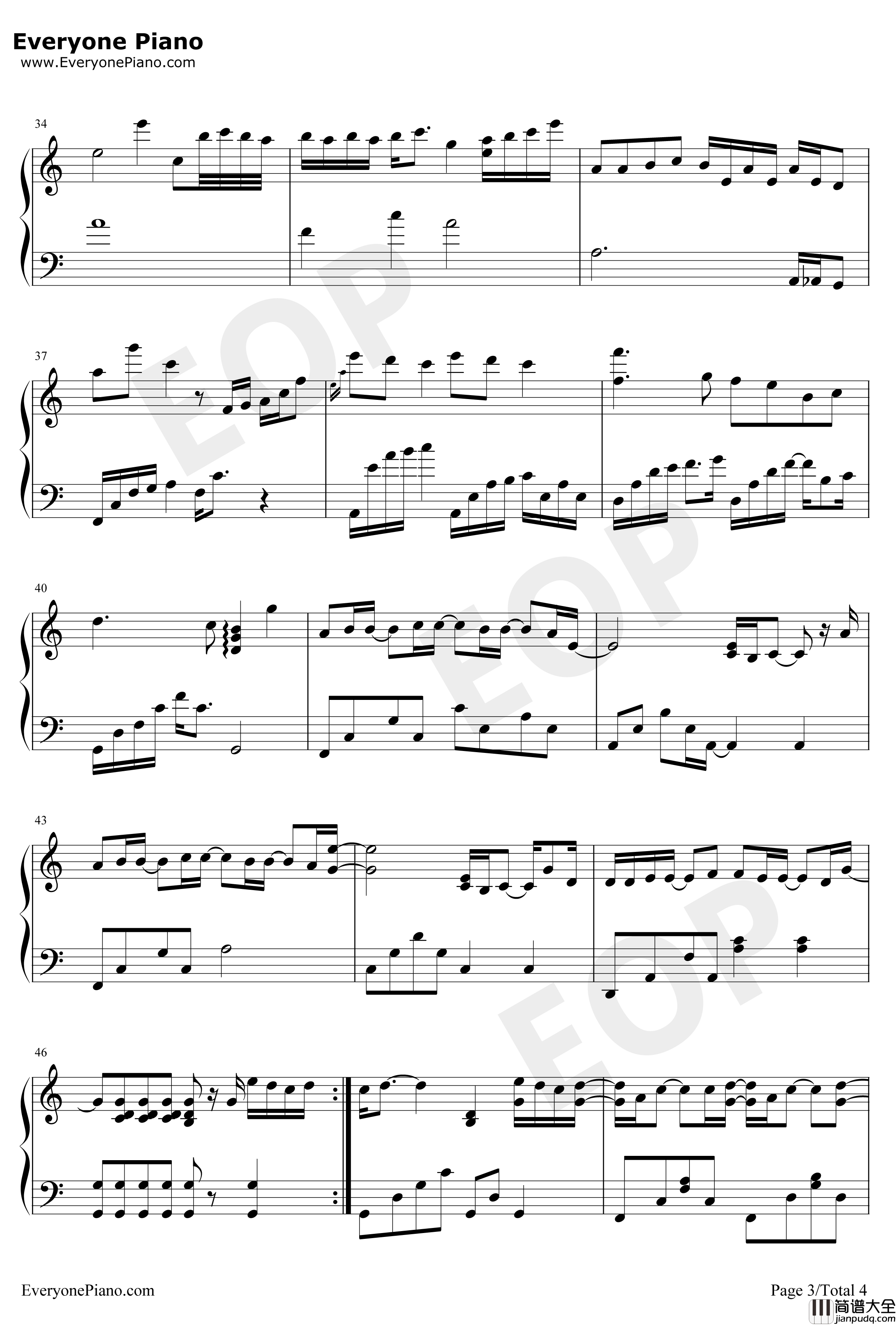 黑夜问白天钢琴谱_林俊杰