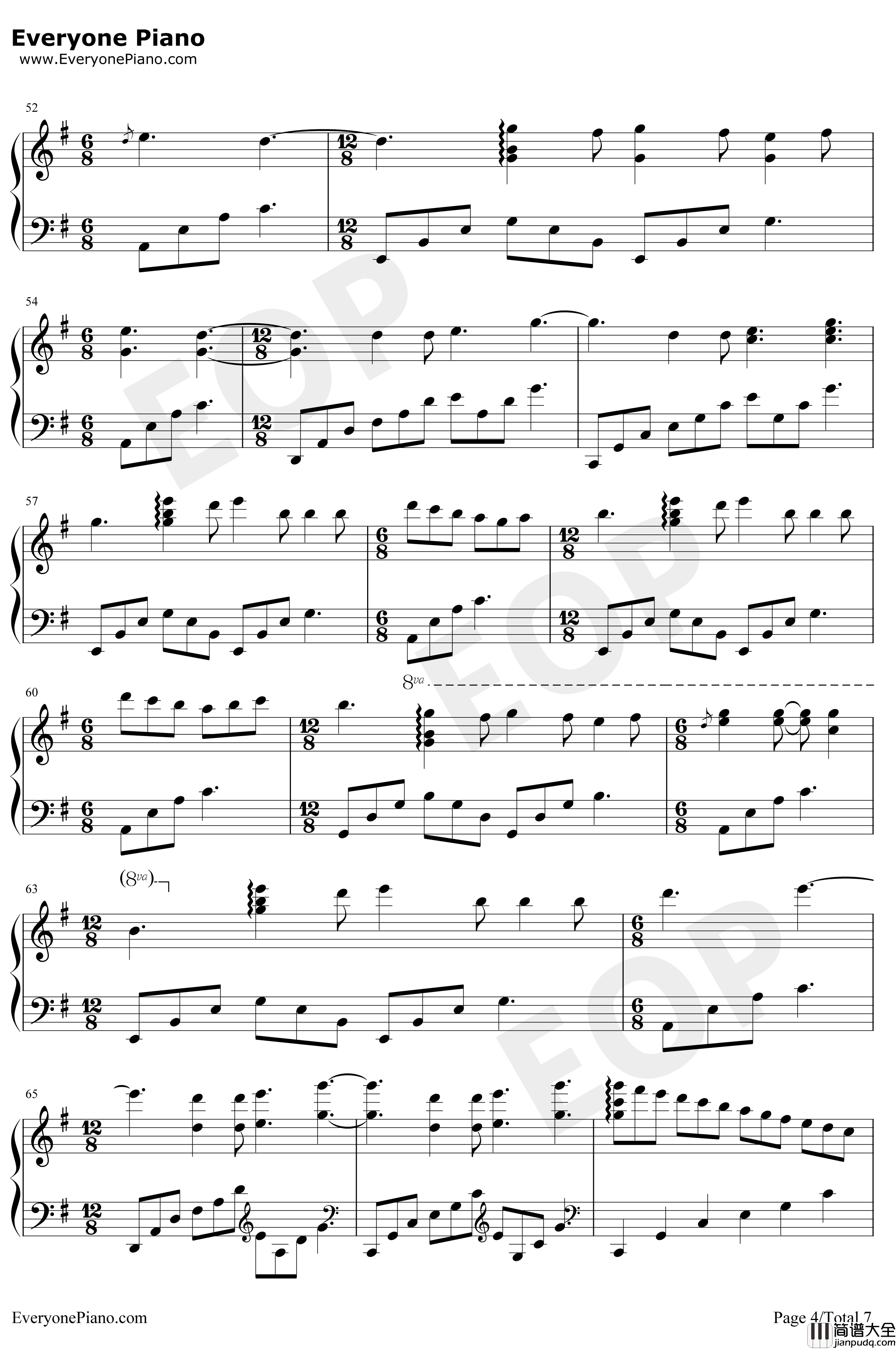 Shape_of_You钢琴谱_EdSheeran_演奏版