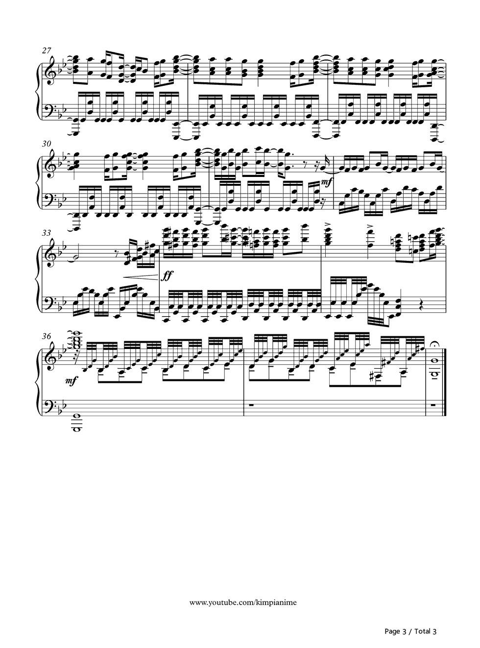 Clattanoia钢琴谱_OxT（大石昌良×Tom_H@ck）