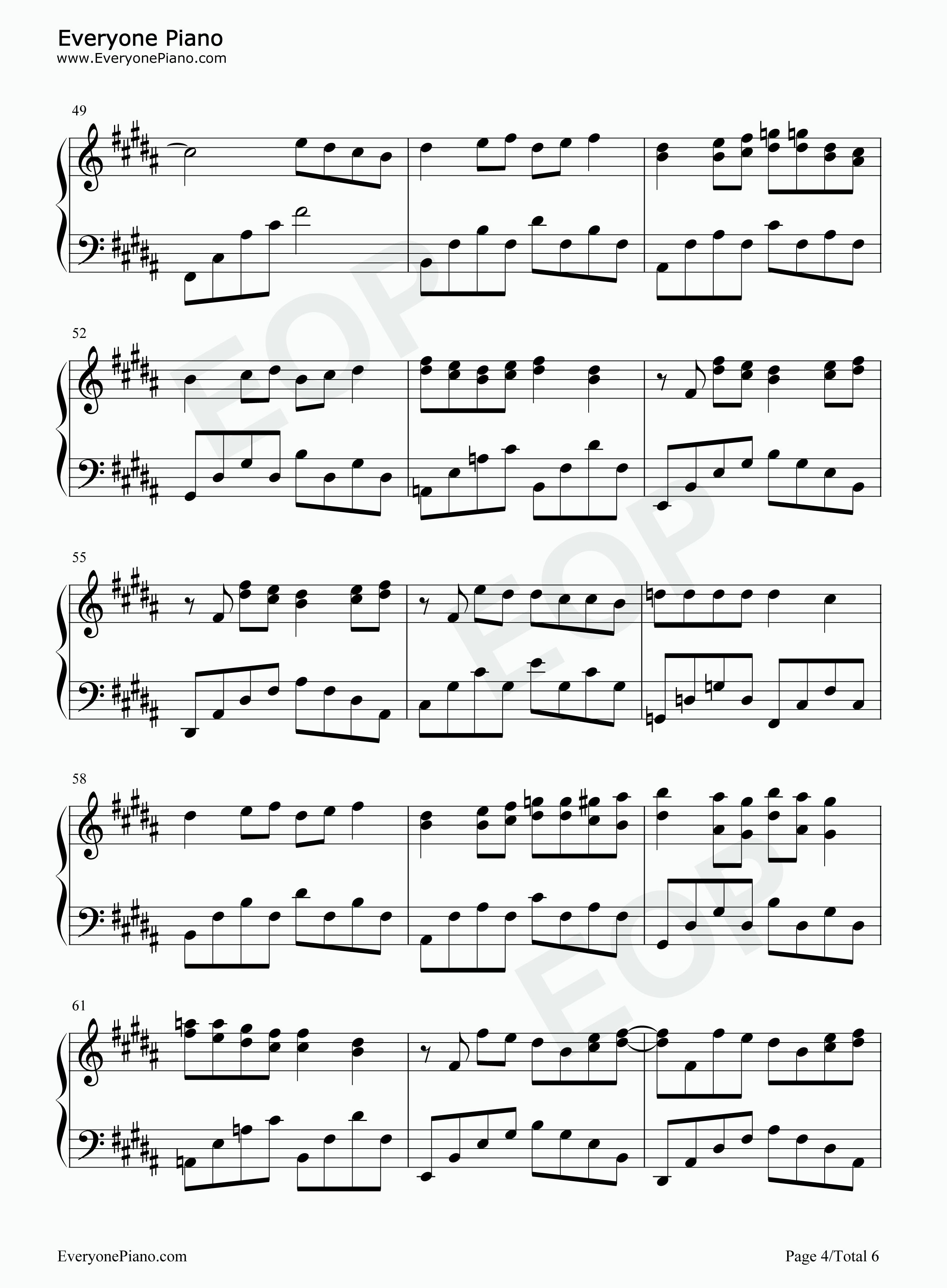 心引力钢琴谱_王俊凯_蔡依林