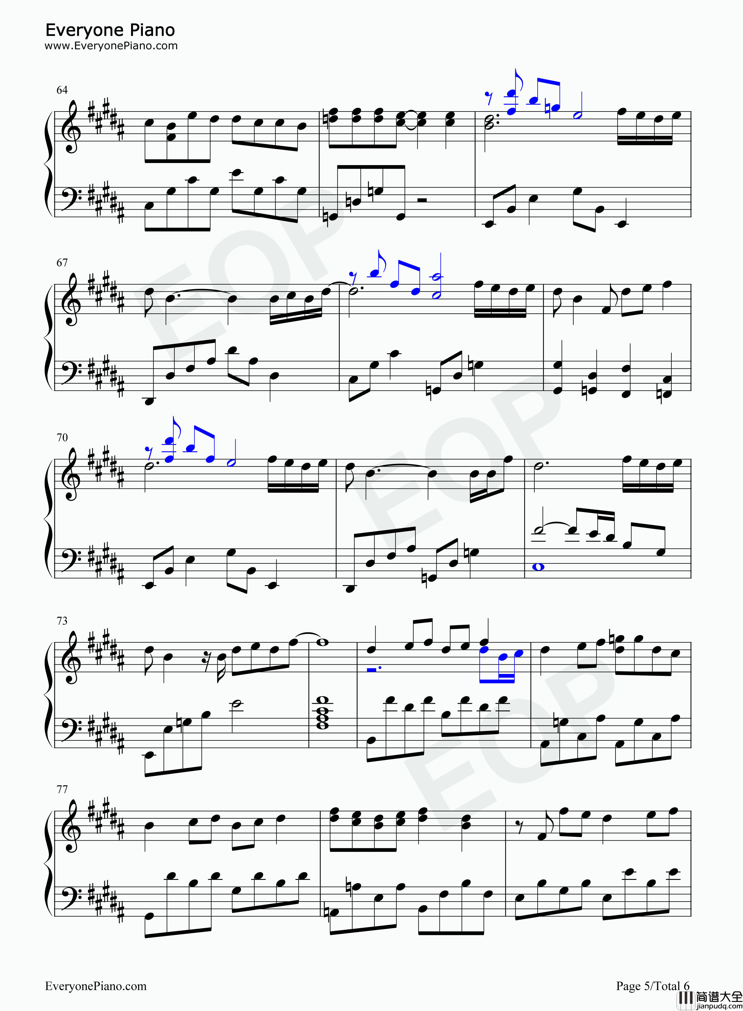 心引力钢琴谱_王俊凯_蔡依林