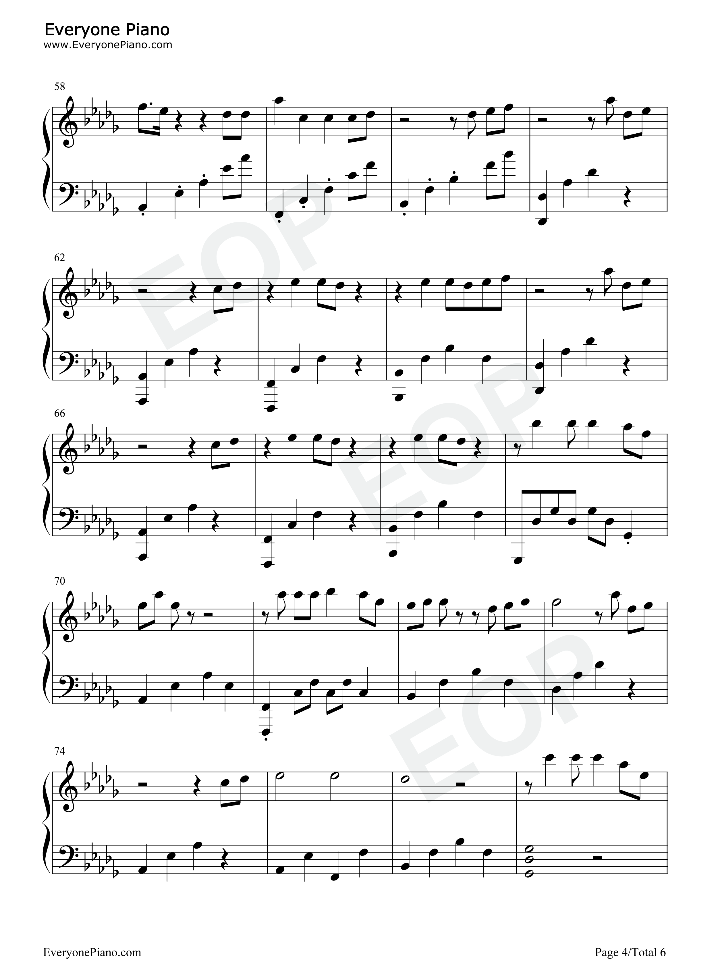 遗失的心跳钢琴谱_萧亚轩