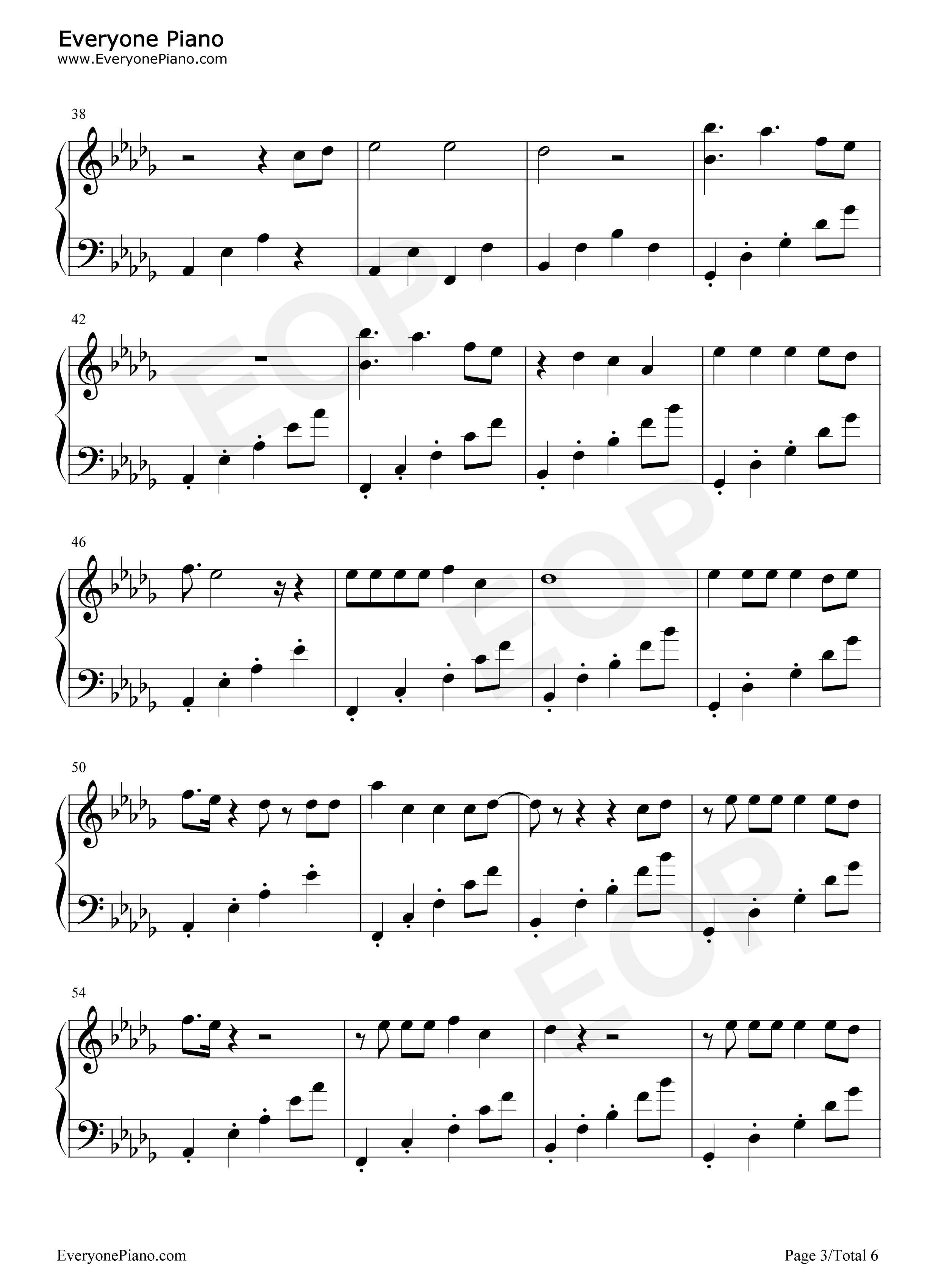 遗失的心跳钢琴谱_萧亚轩