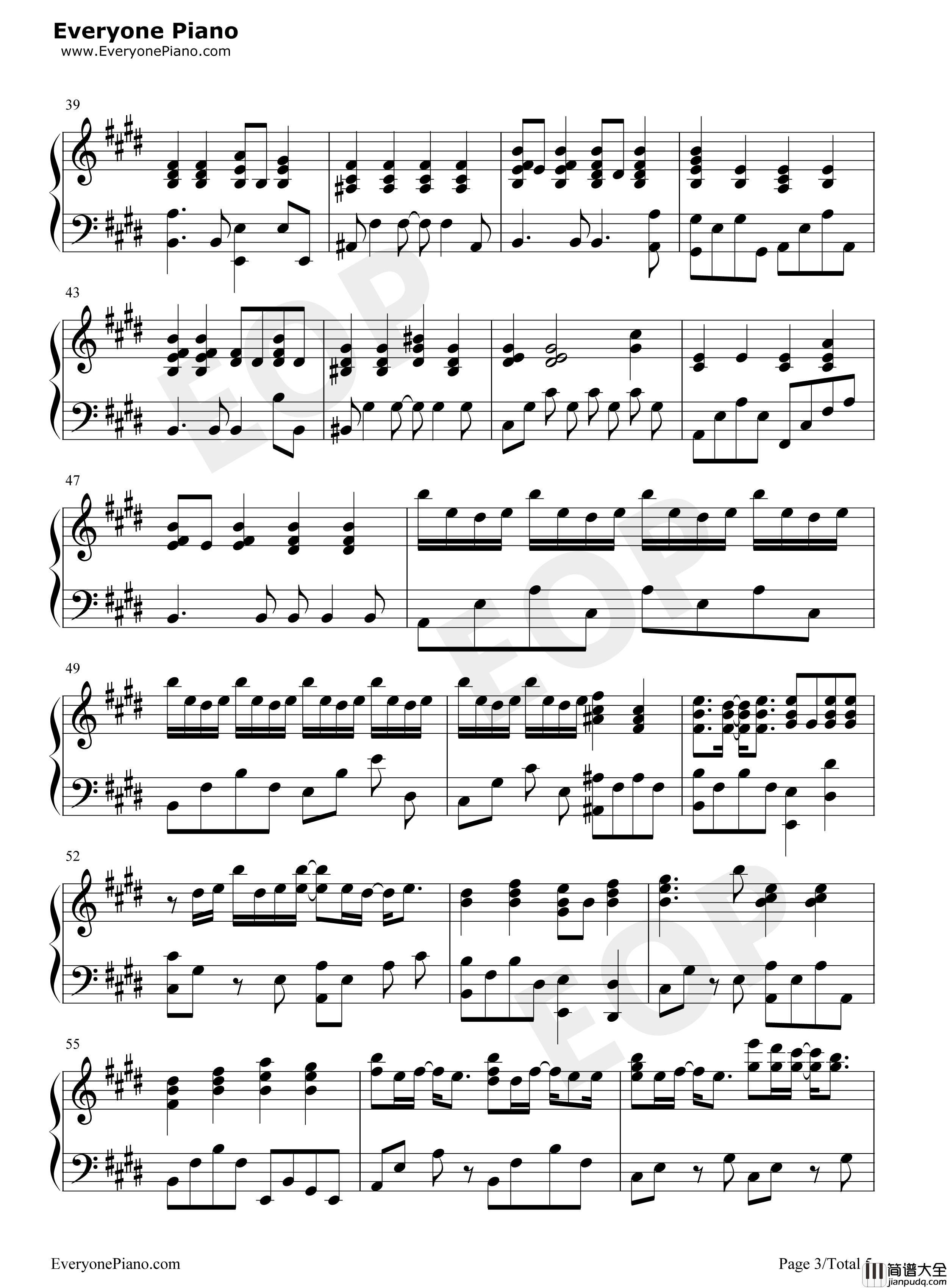 天使たちのメロディー钢琴谱_川岛爱___川嶋あい