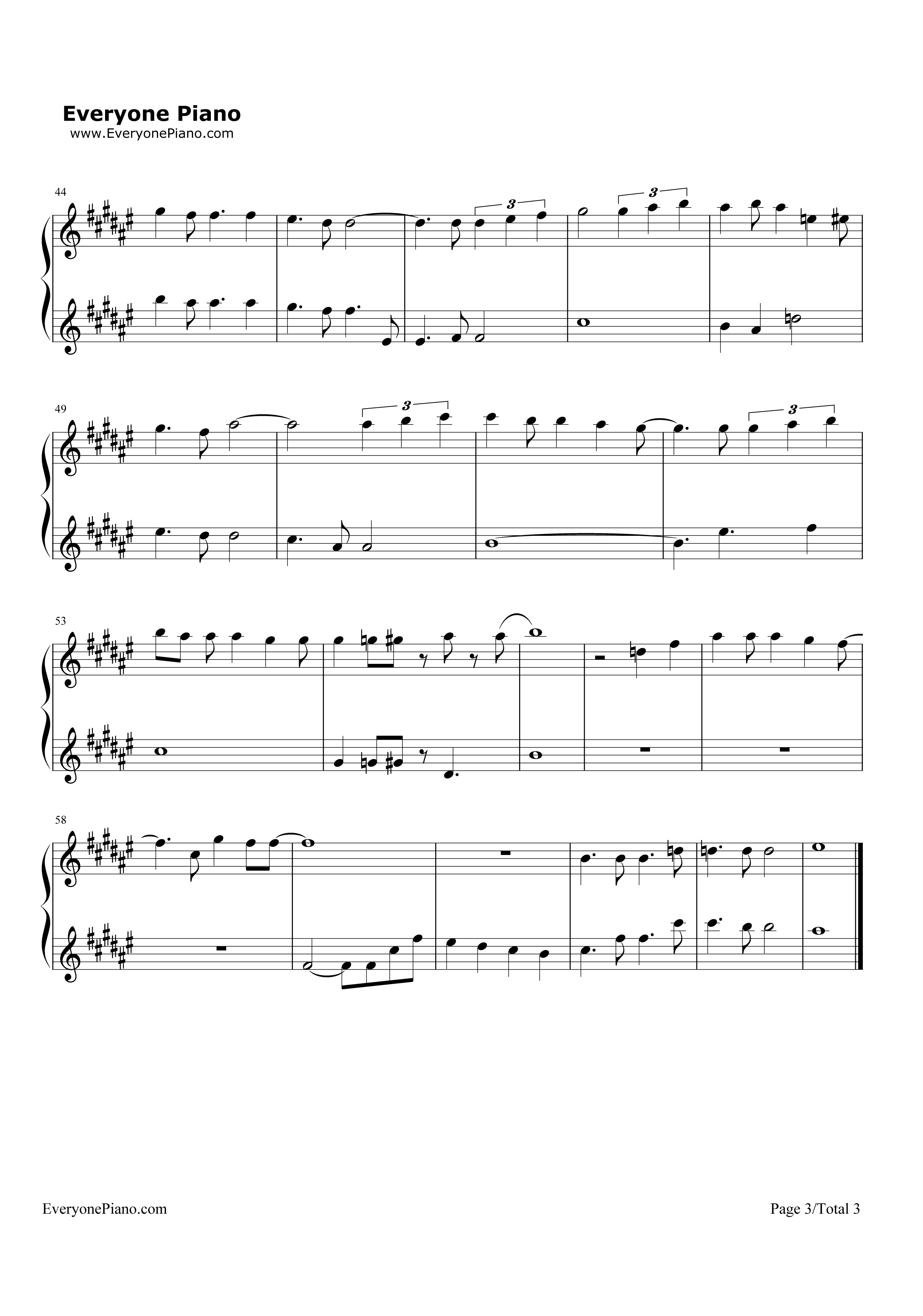 はじまりの速度钢琴谱_三月のパンタシア