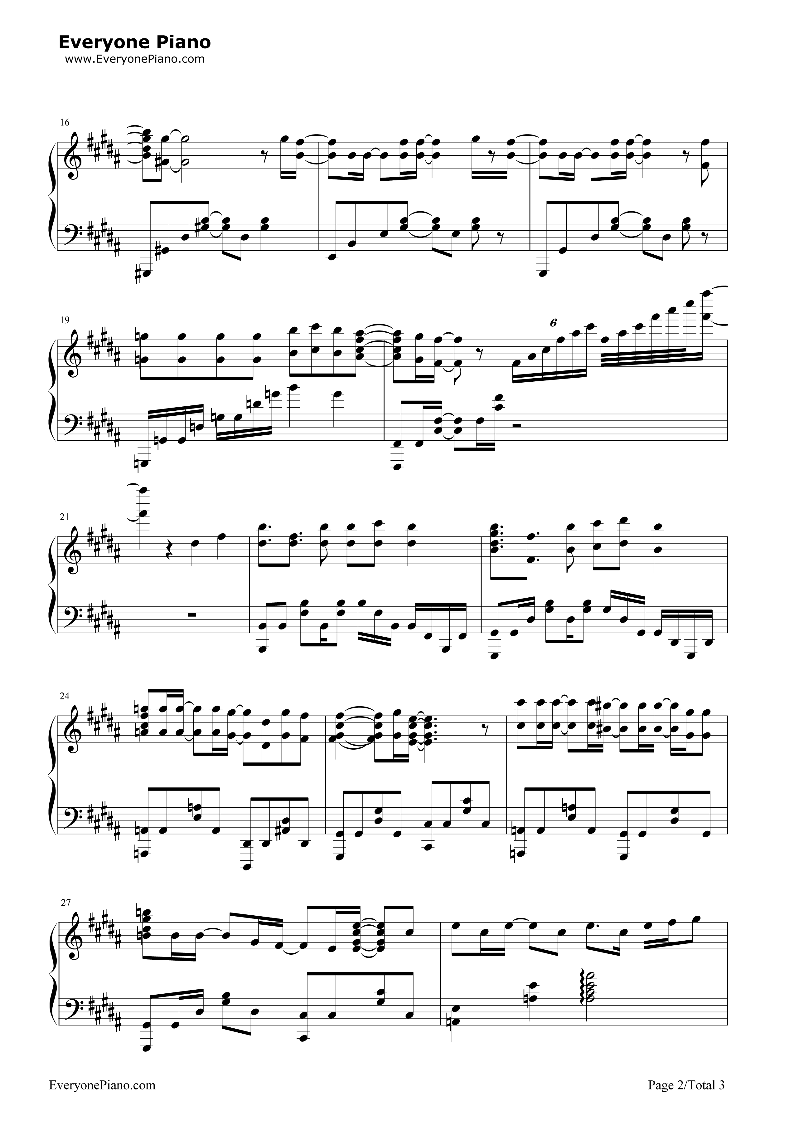 欠けた月钢琴谱_宫脇诗音