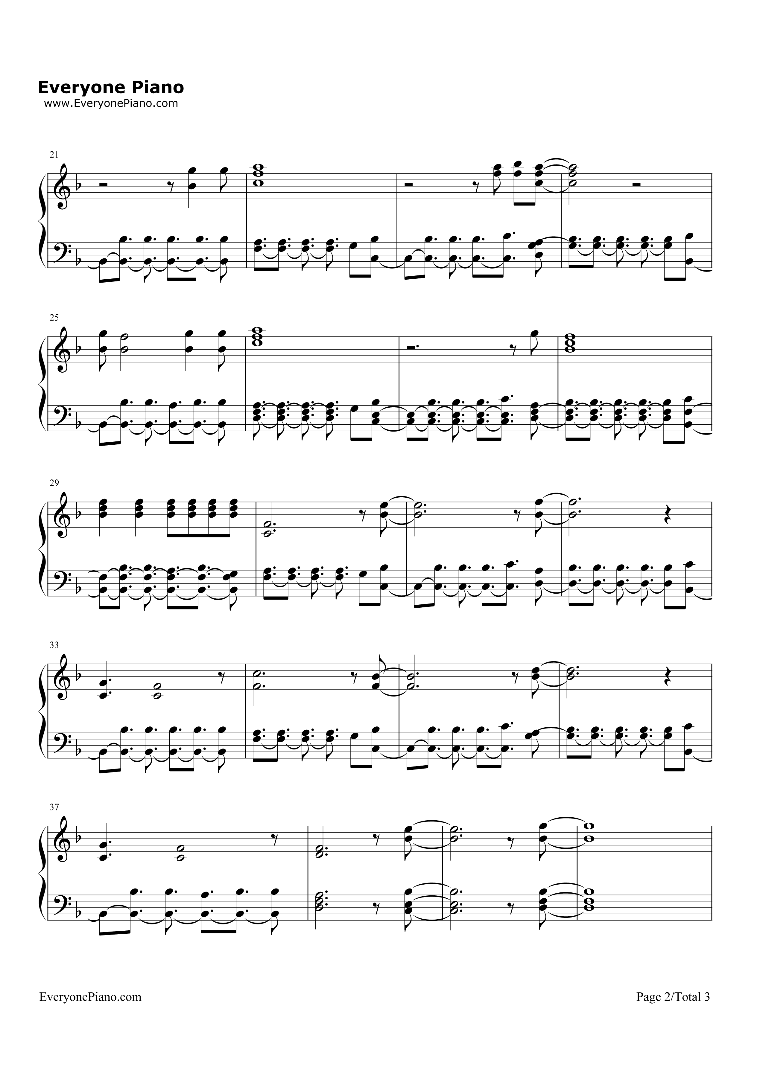 Lay_Your_Hands_on_Me钢琴谱_Boom_Boom_Satellites