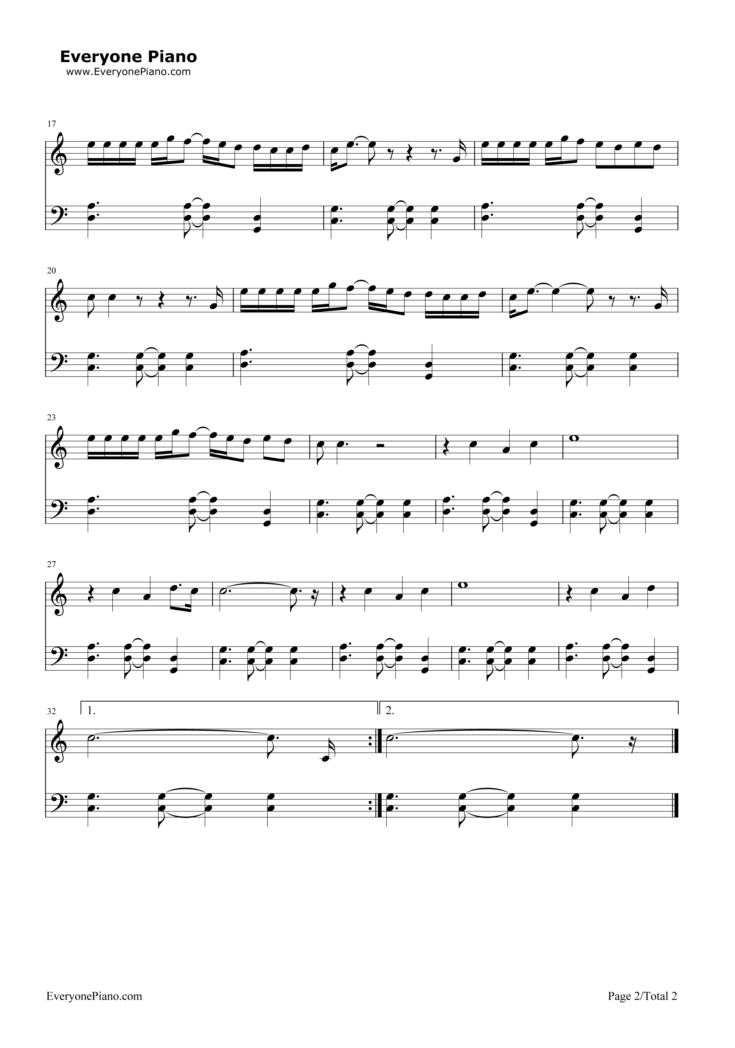 众神降临里约钢琴谱_群星