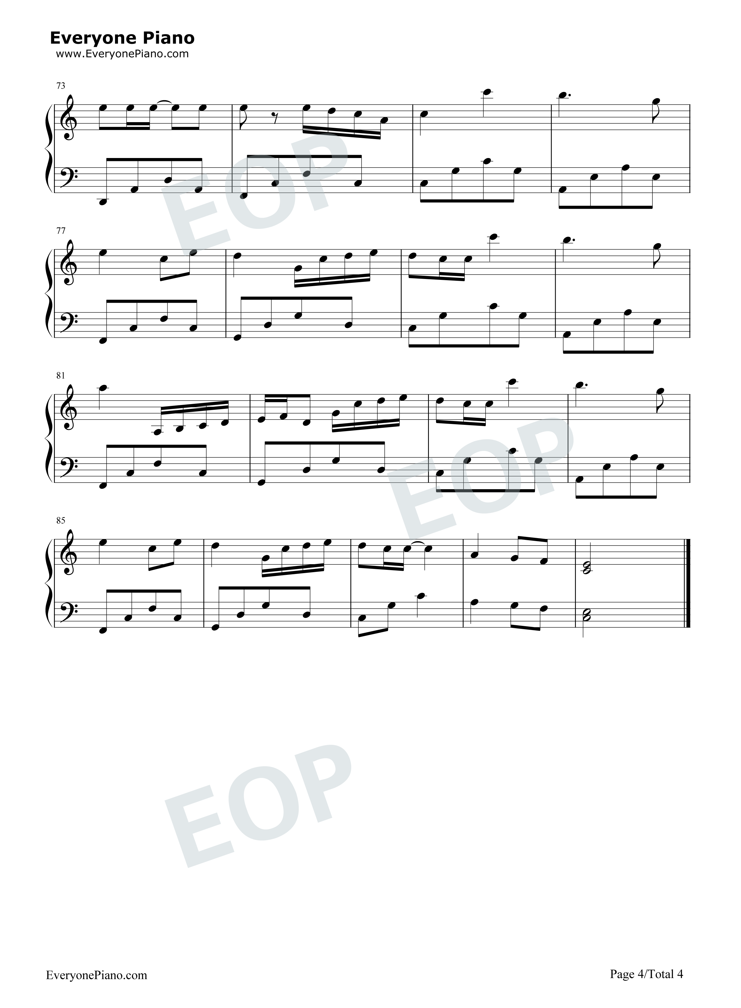 菊次郎的夏天钢琴谱_久石让_Hayao_Miyazaki