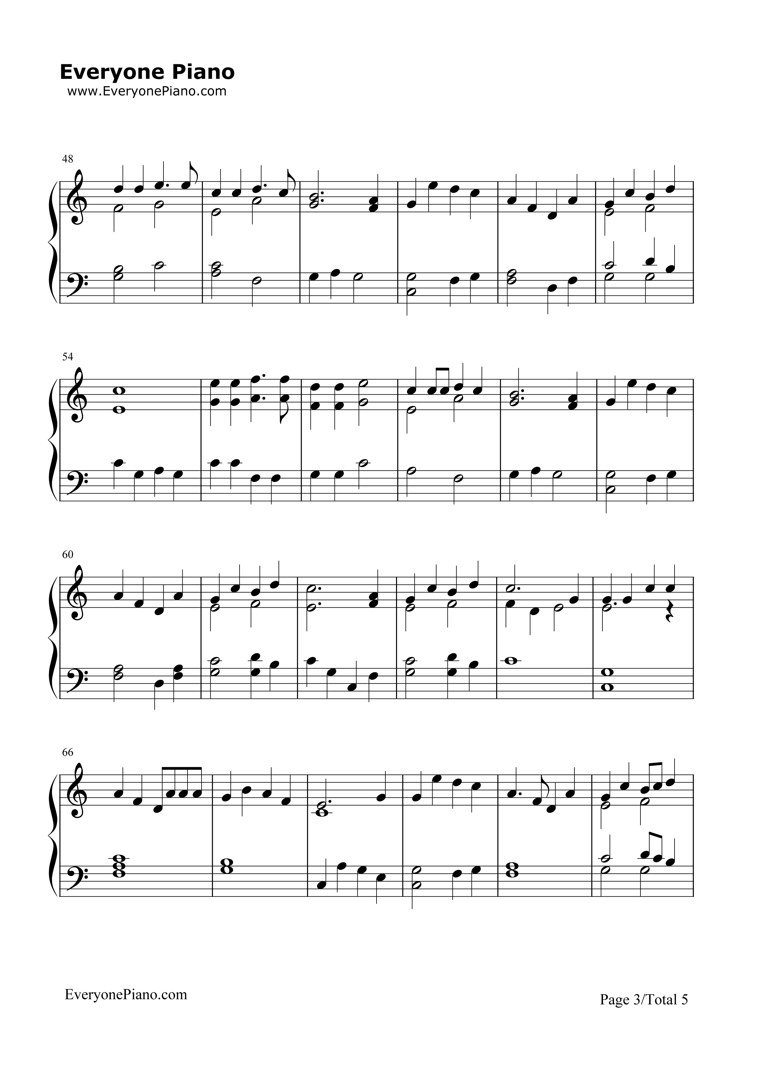 Mary's_Boy_Child钢琴谱_Jester_Hairston