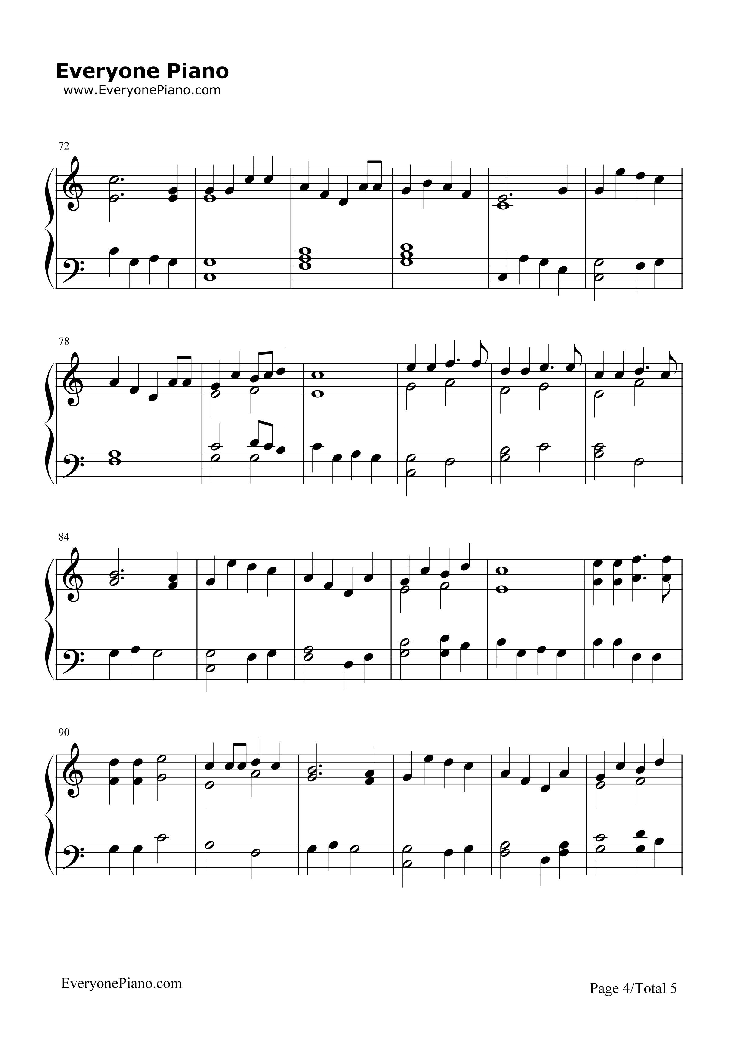 Mary's_Boy_Child钢琴谱_Jester_Hairston