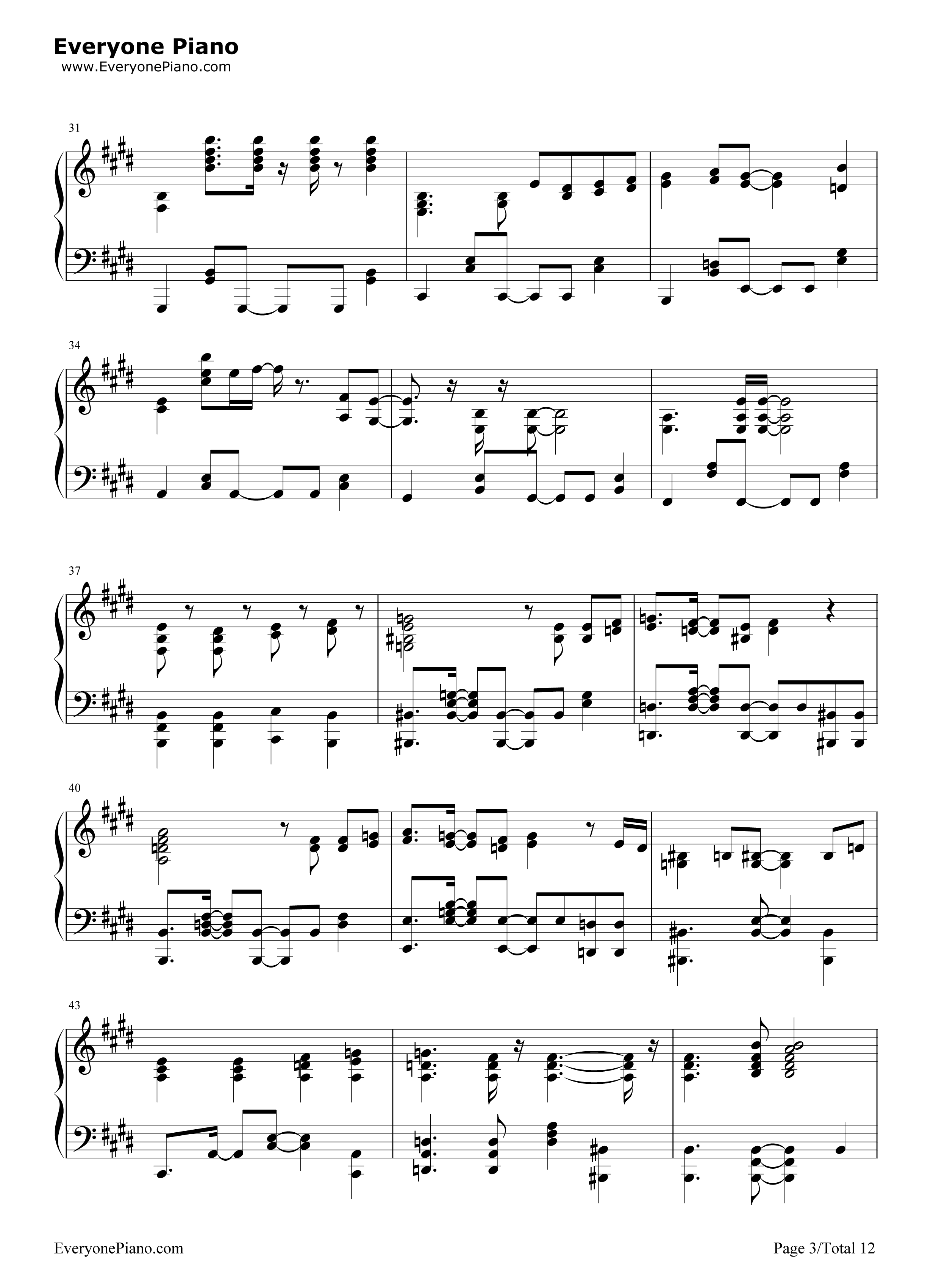 M@STERPIECE钢琴谱_765PRO_ALLSTARS