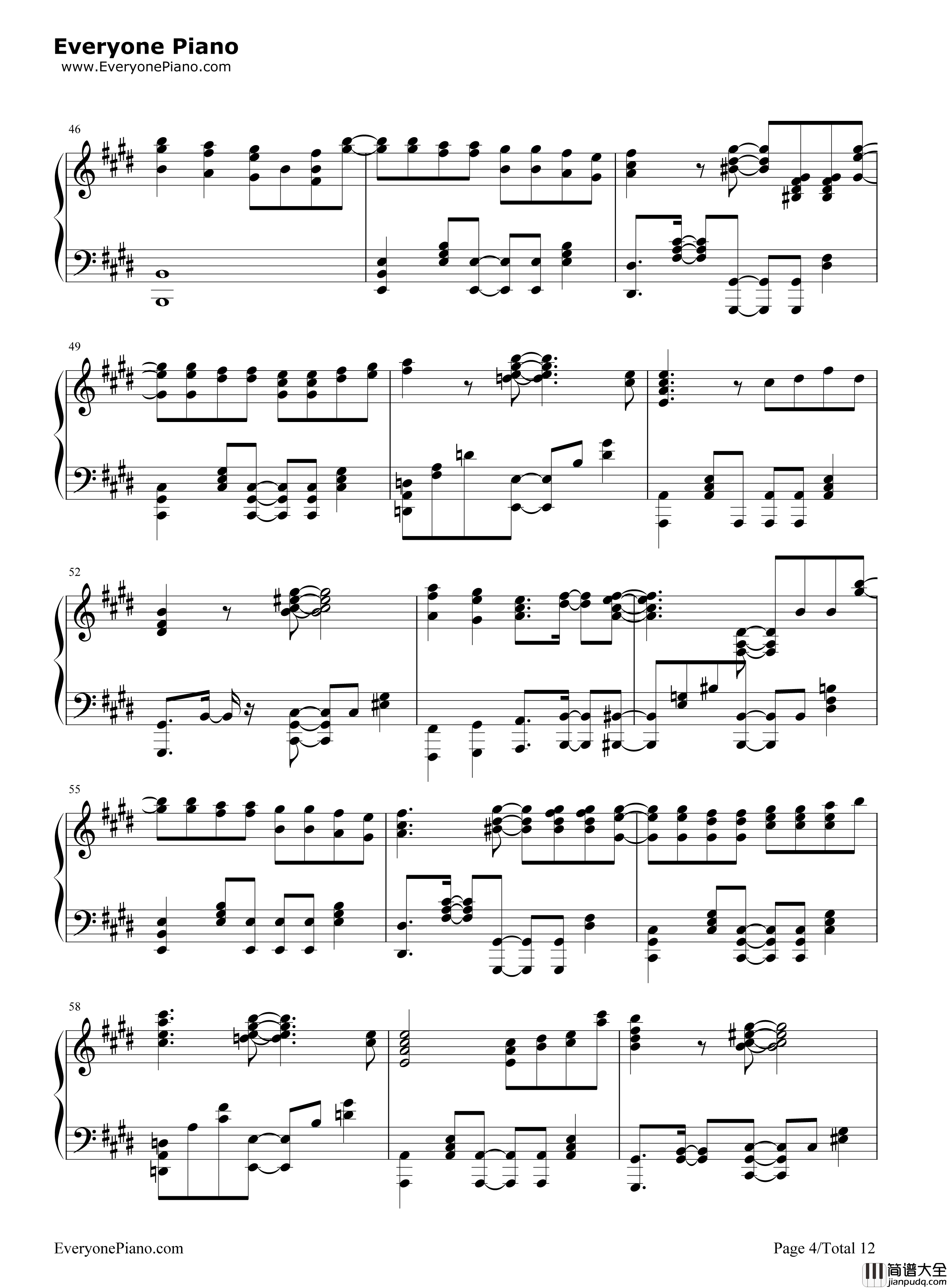 M@STERPIECE钢琴谱_765PRO_ALLSTARS