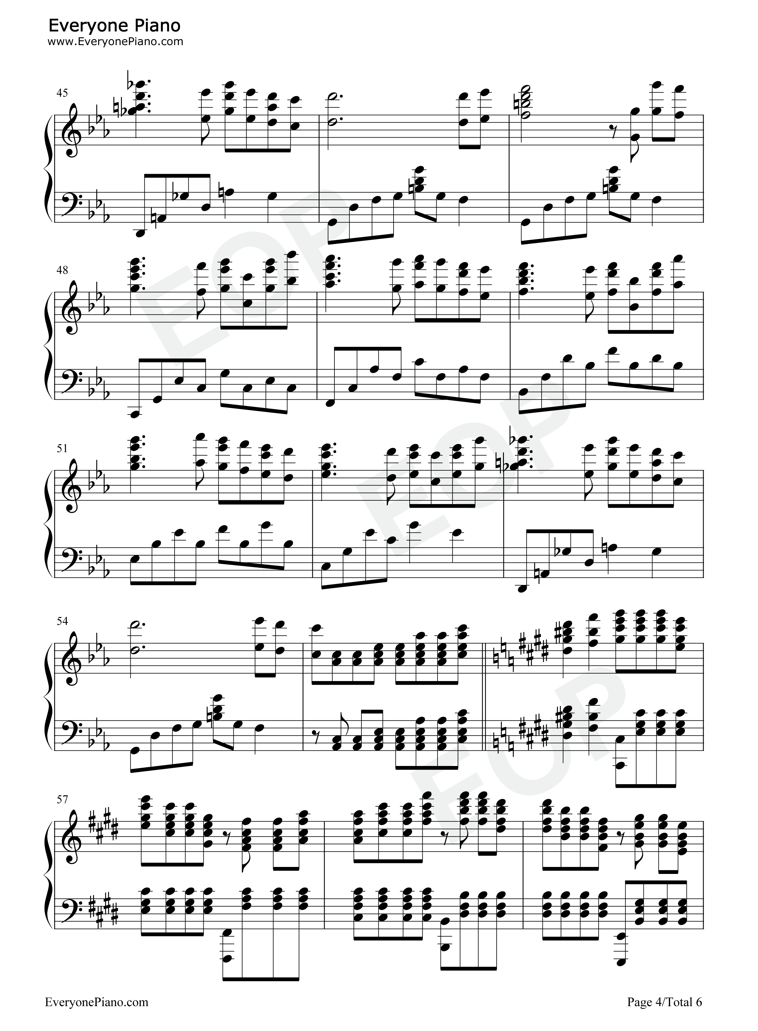 澄镜之水（Still_Waters）钢琴谱_马克西姆_Maksim