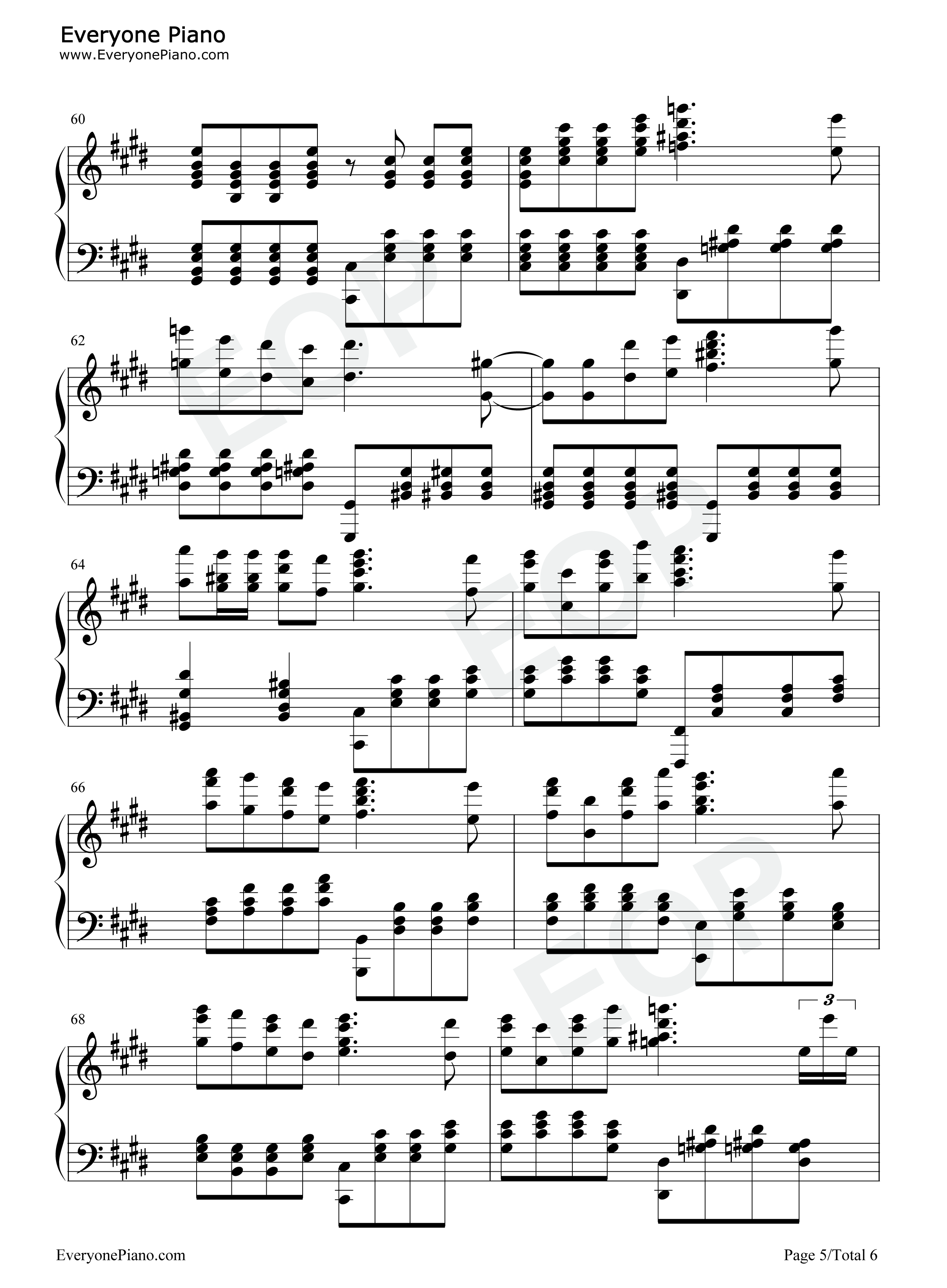 澄镜之水（Still_Waters）钢琴谱_马克西姆_Maksim