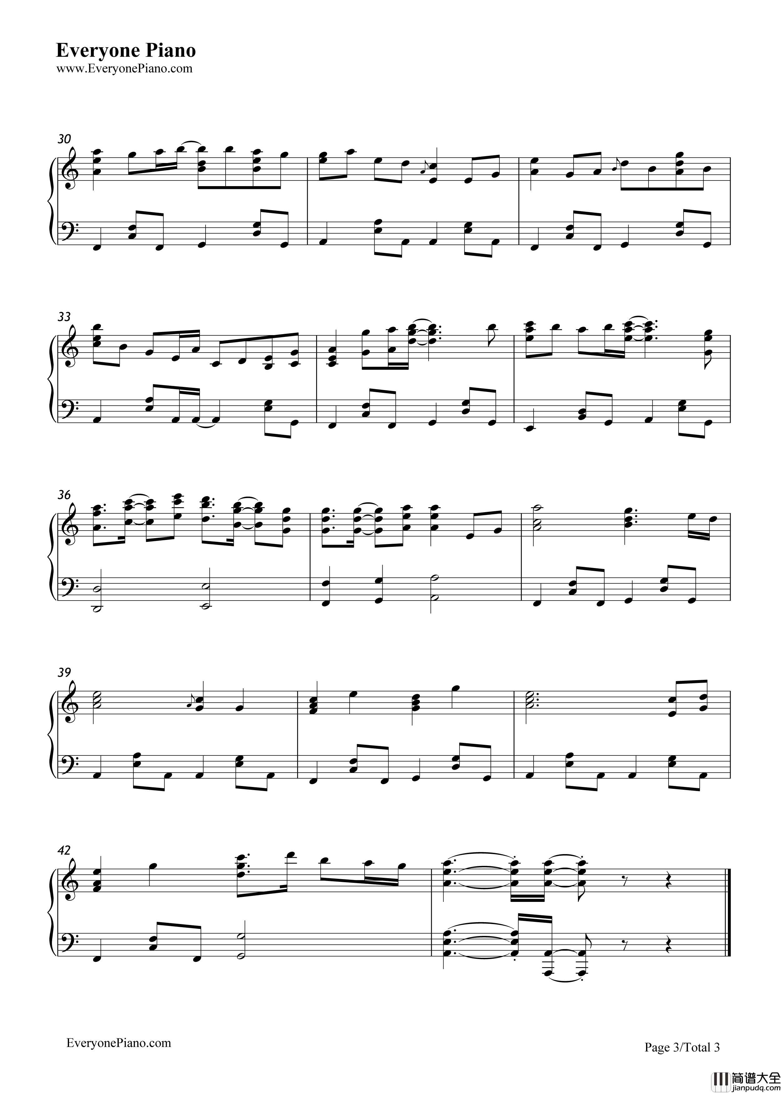 Butterfly_Kisses(蝴蝶之吻)钢琴谱_米仓千寻