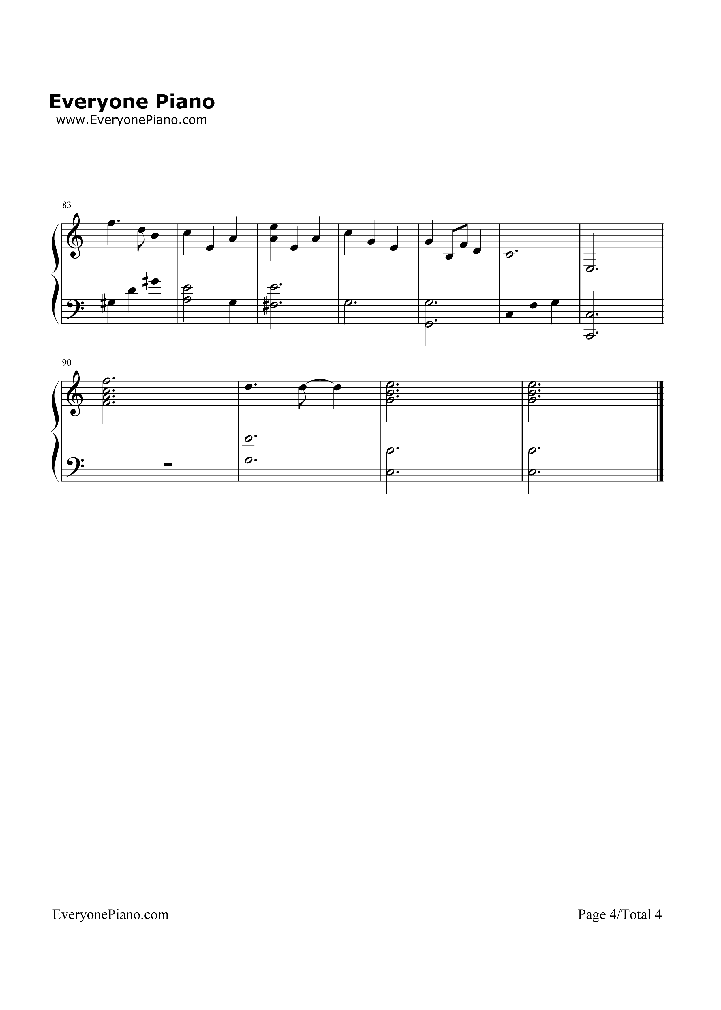 圣なる月夜钢琴谱_未知