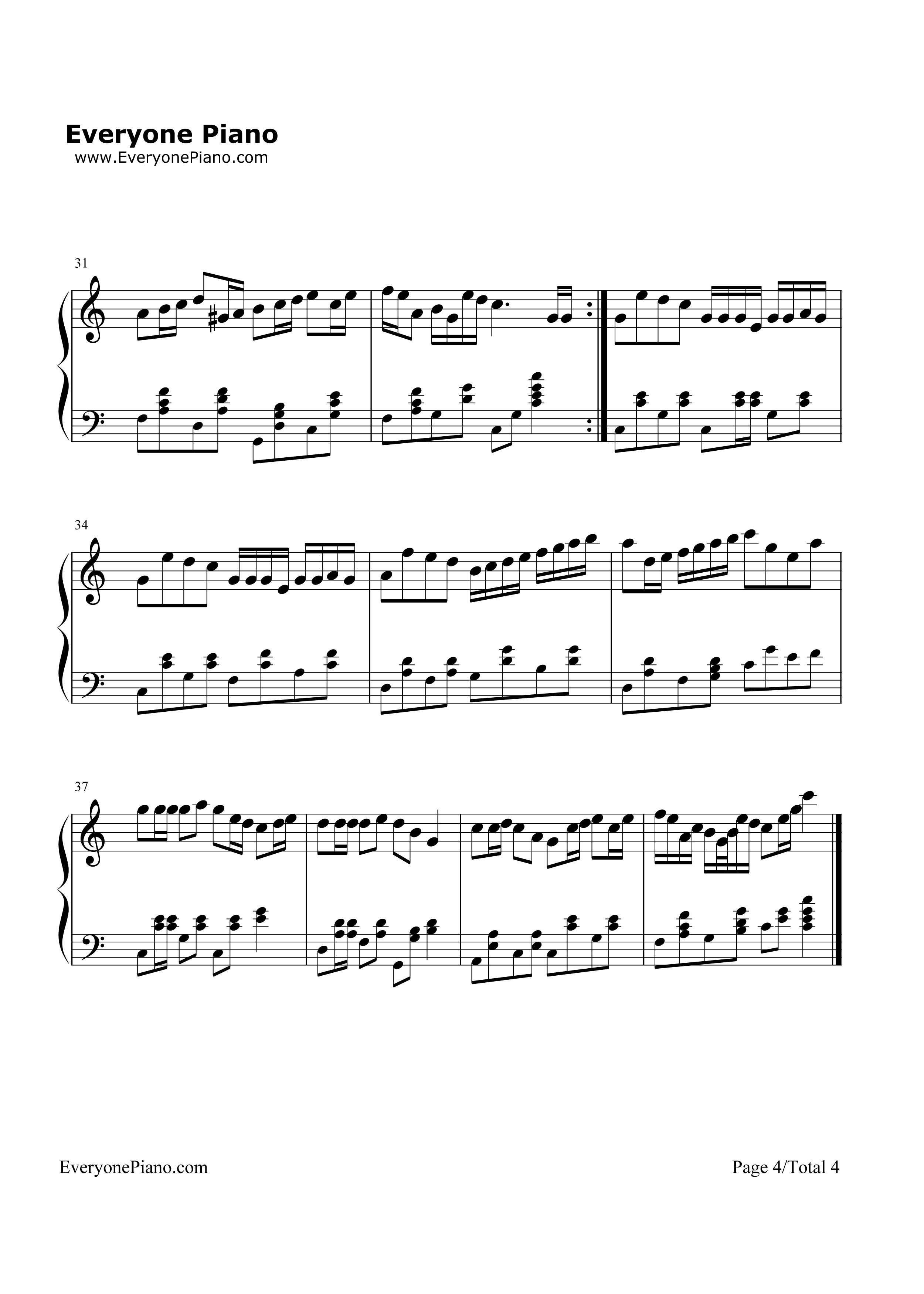 圣诞随想钢琴谱_未知