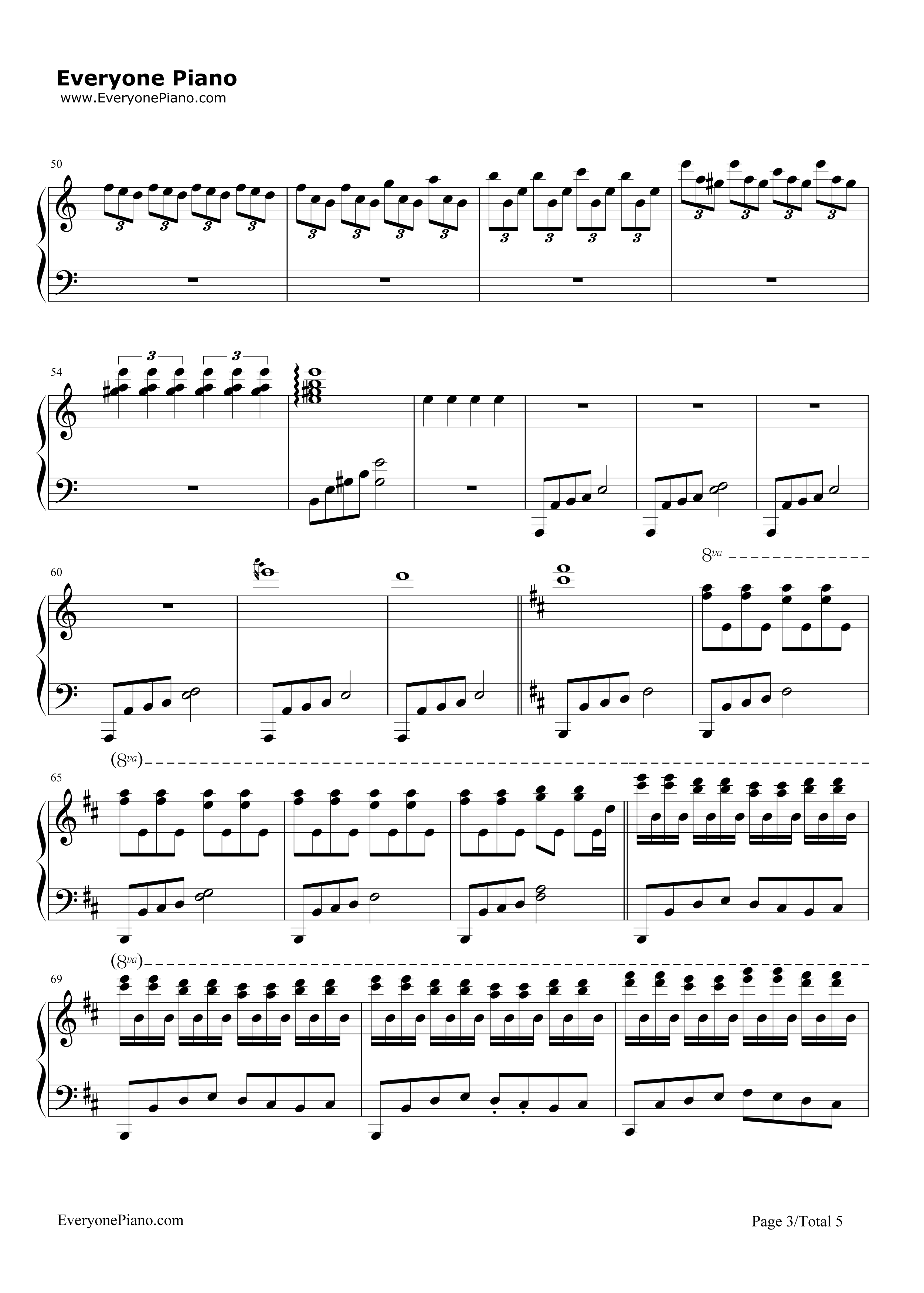 风之谷钢琴谱_未知