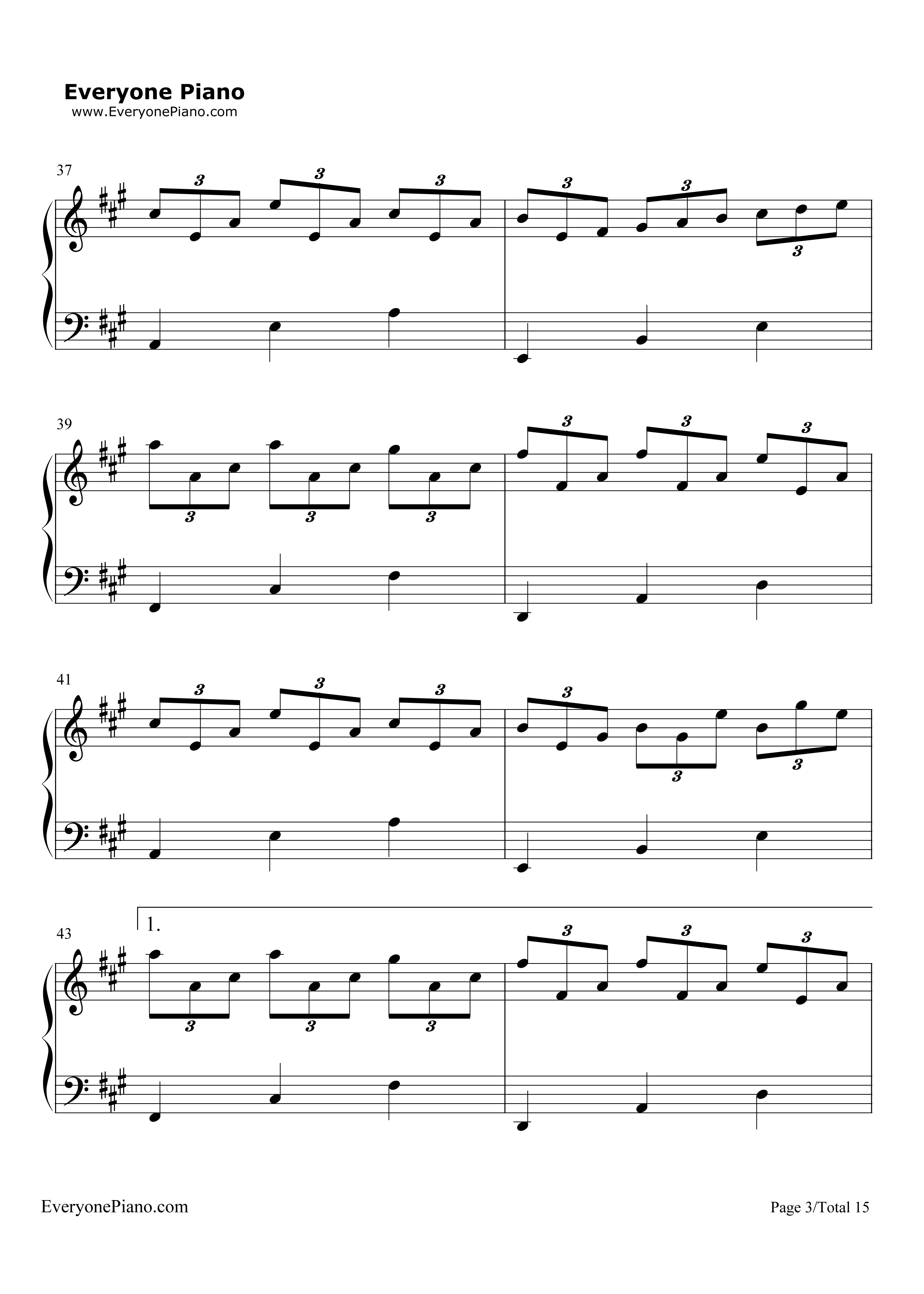 纯白钢琴谱_V.K克