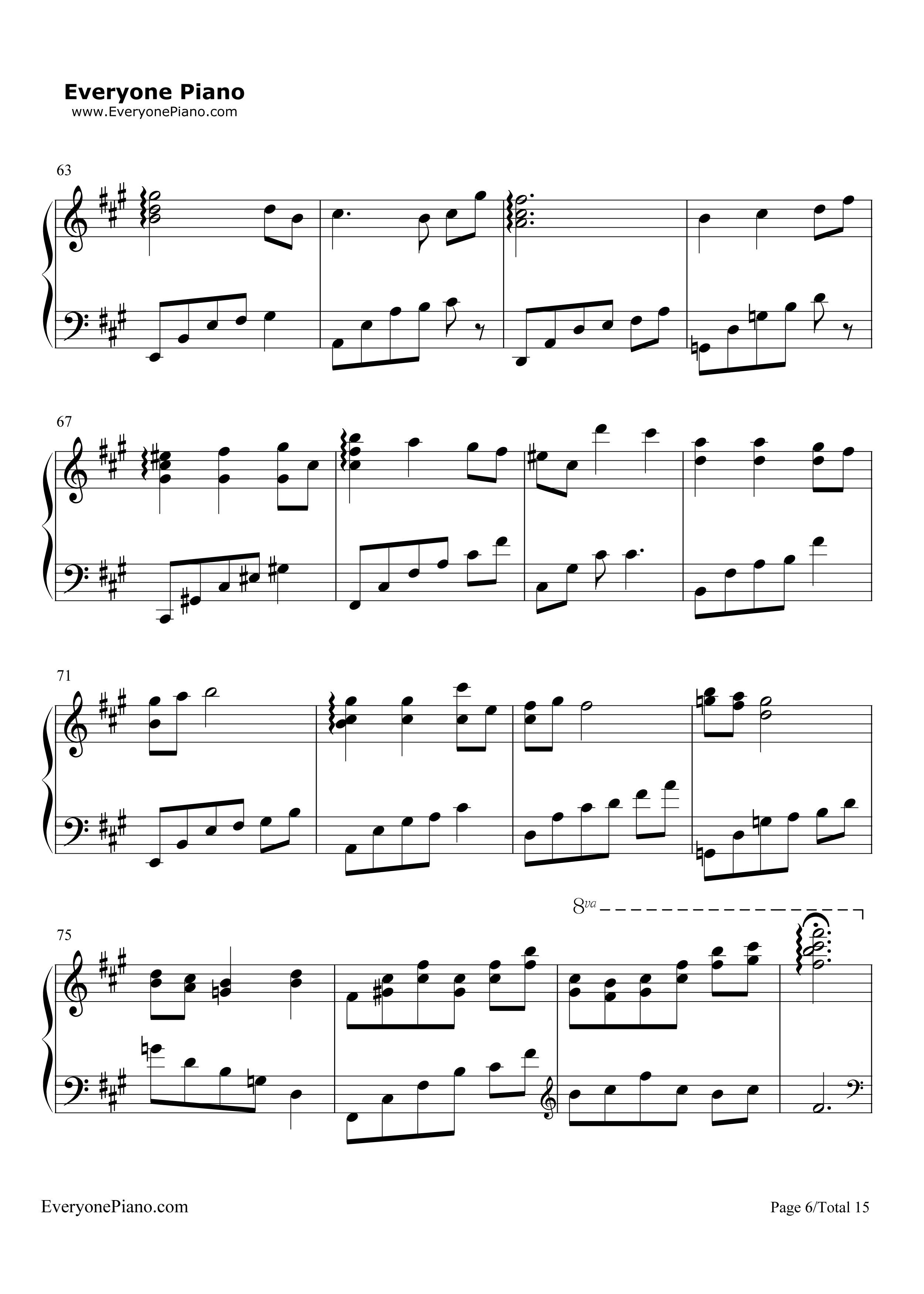 纯白钢琴谱_V.K克