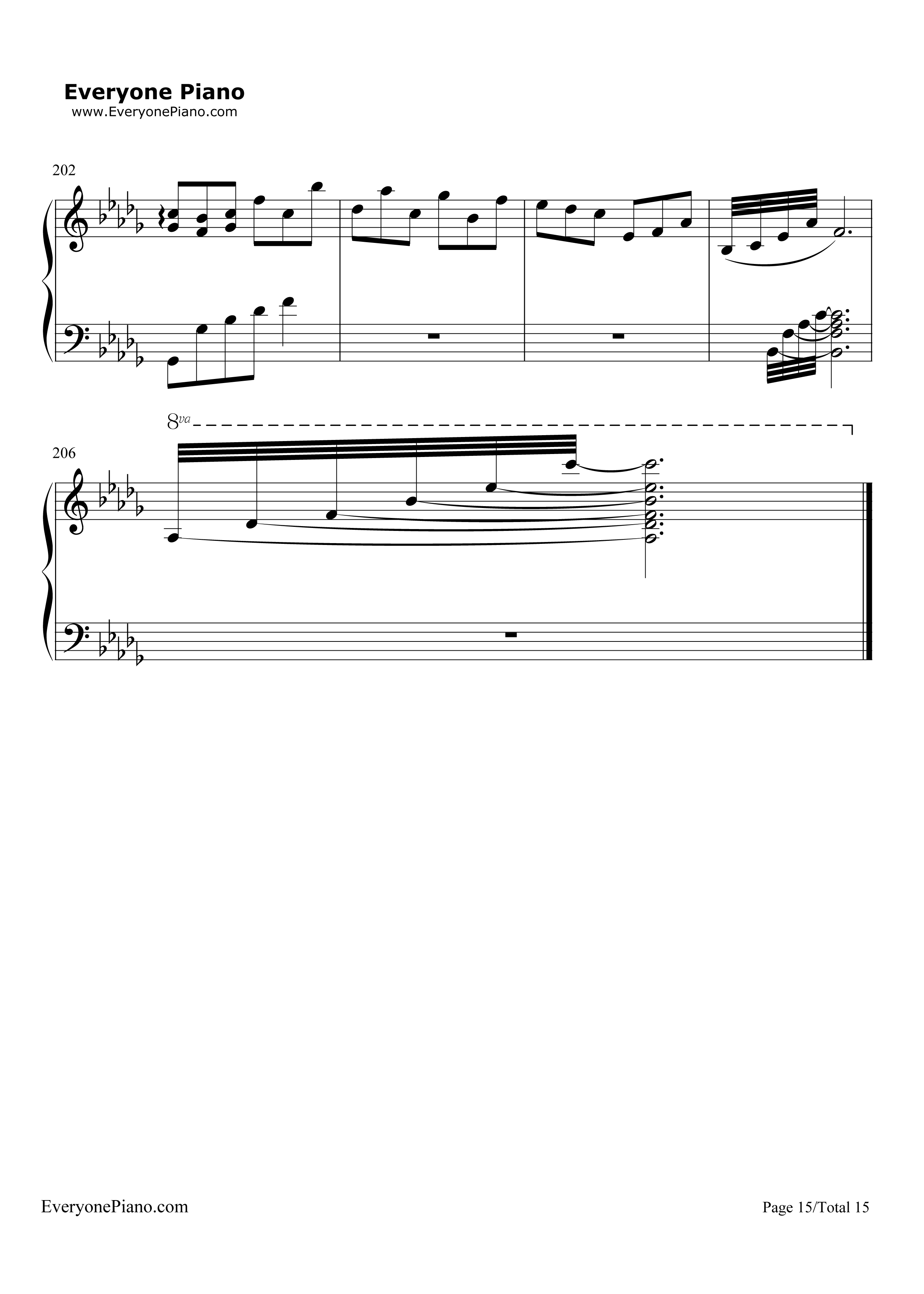 纯白钢琴谱_V.K克