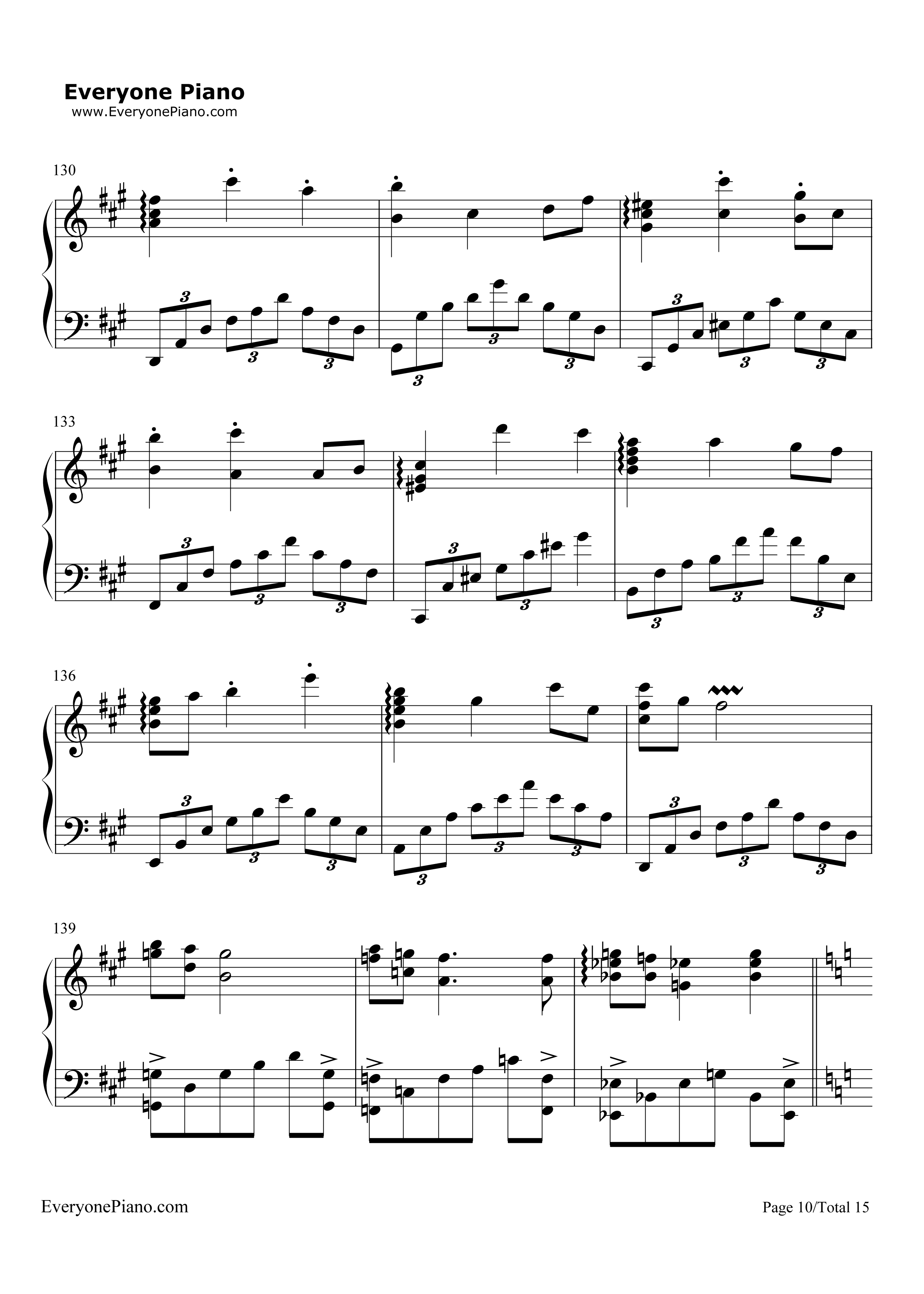 纯白钢琴谱_V.K克