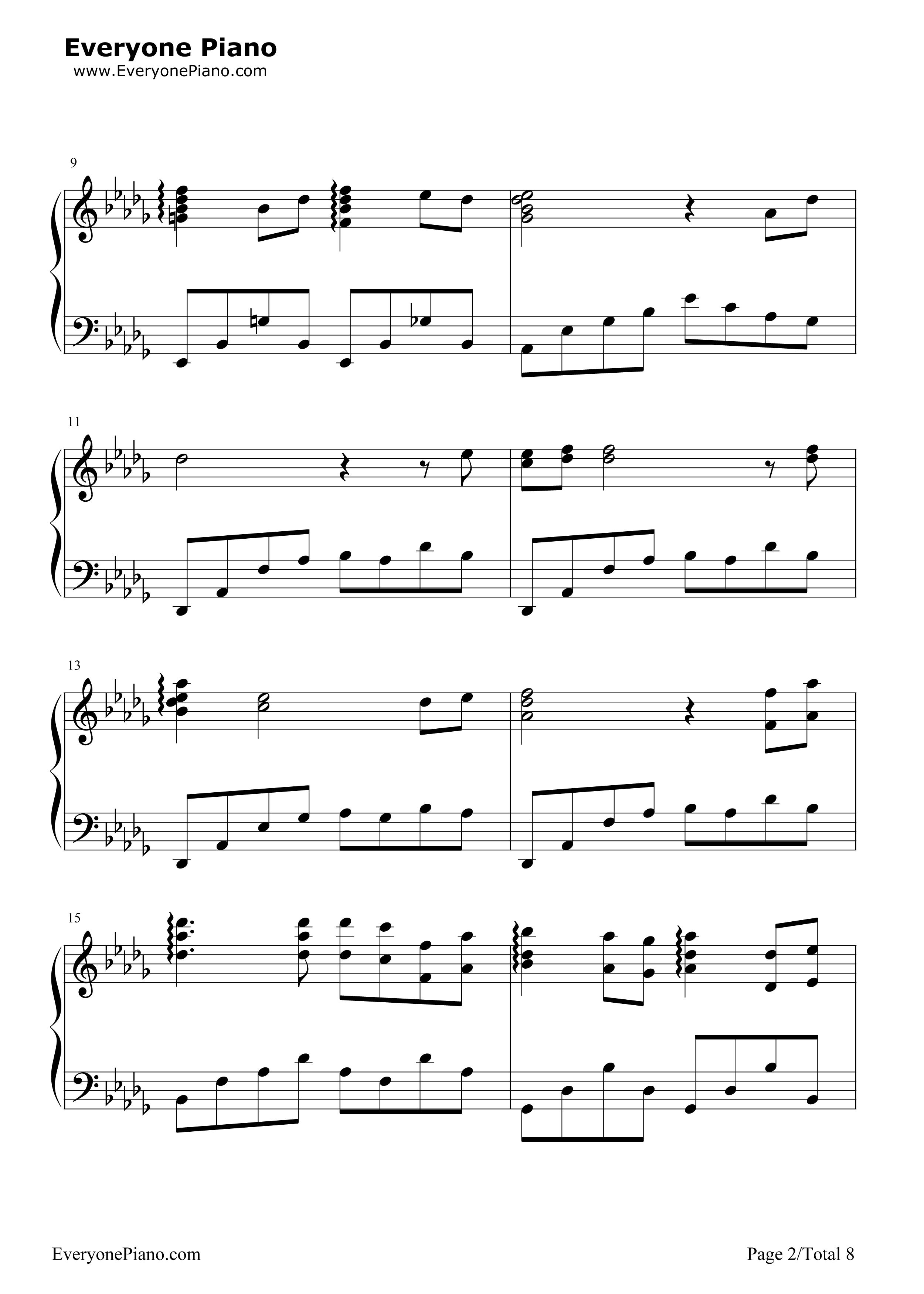 幽灵公主片尾曲钢琴谱_久石让__Joe_Hisaishi_宫崎骏