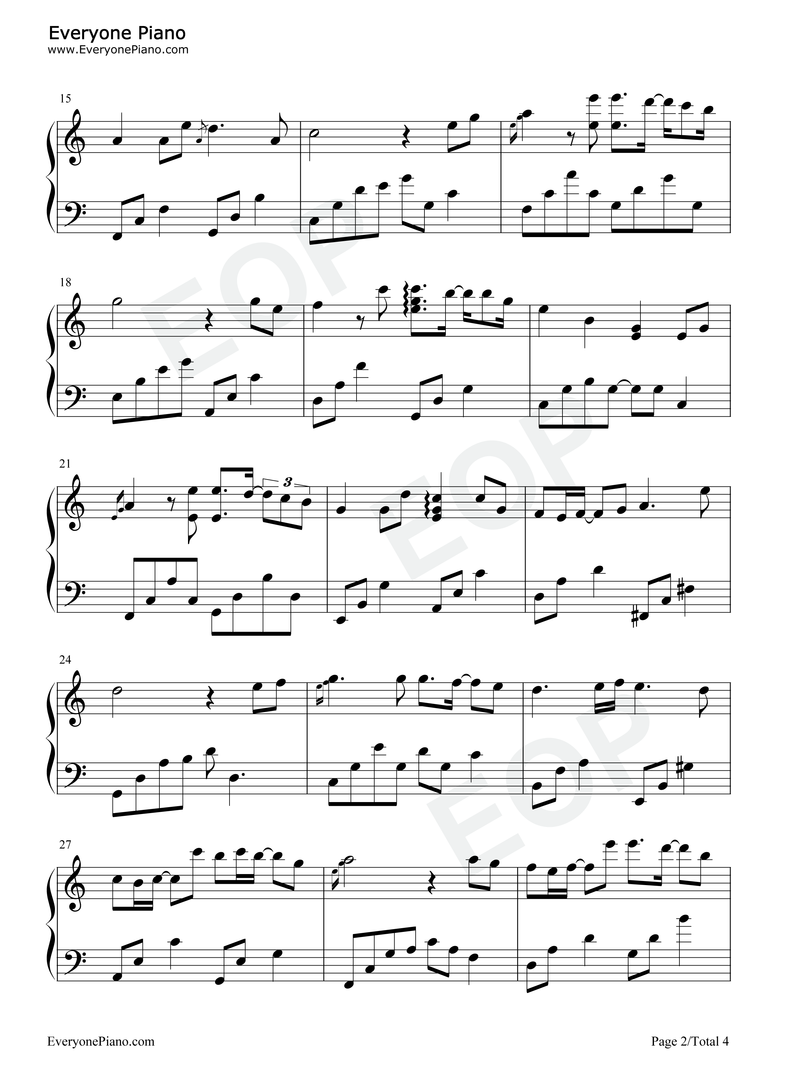 第101次约会钢琴谱_石进