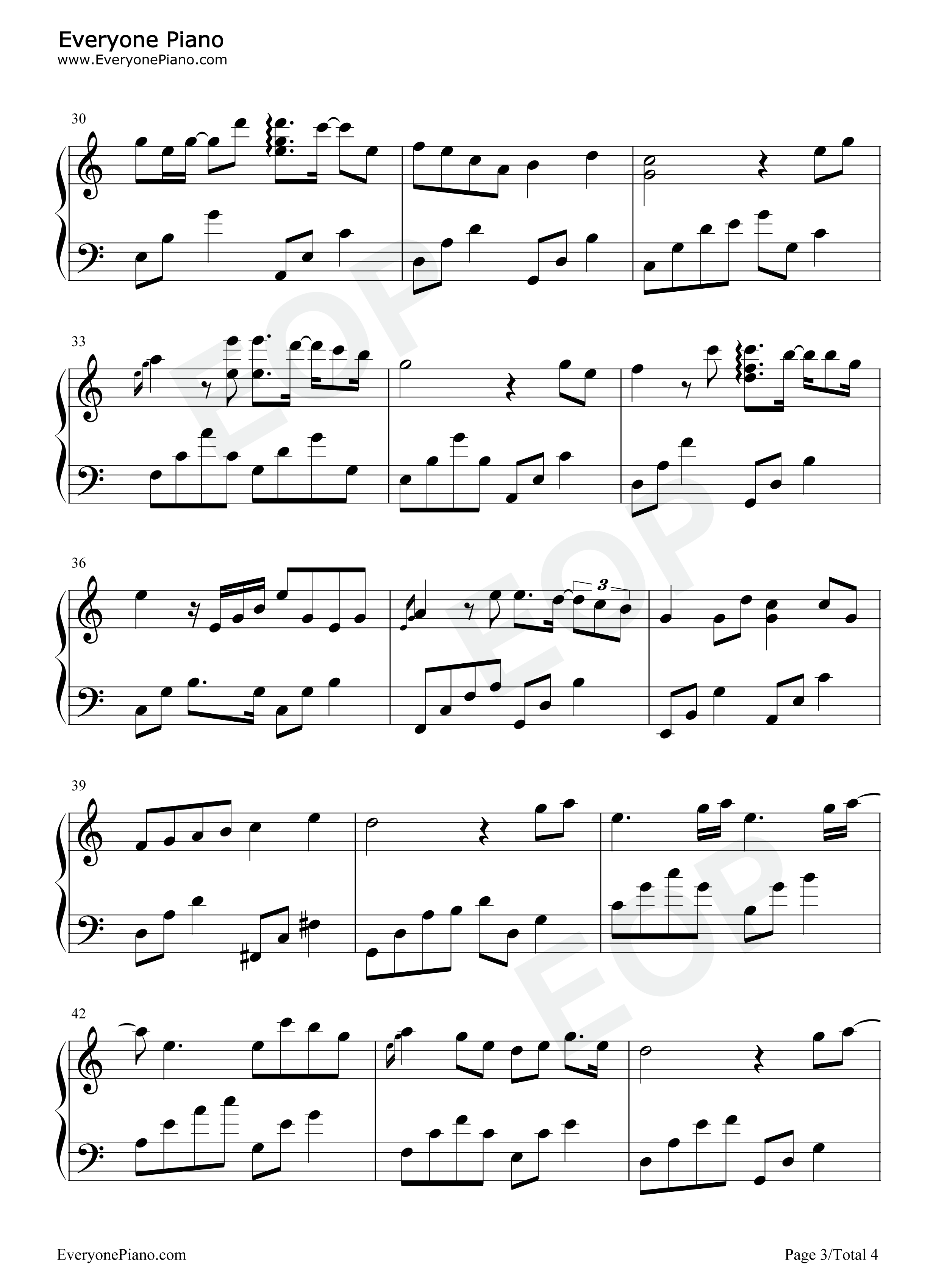 第101次约会钢琴谱_石进