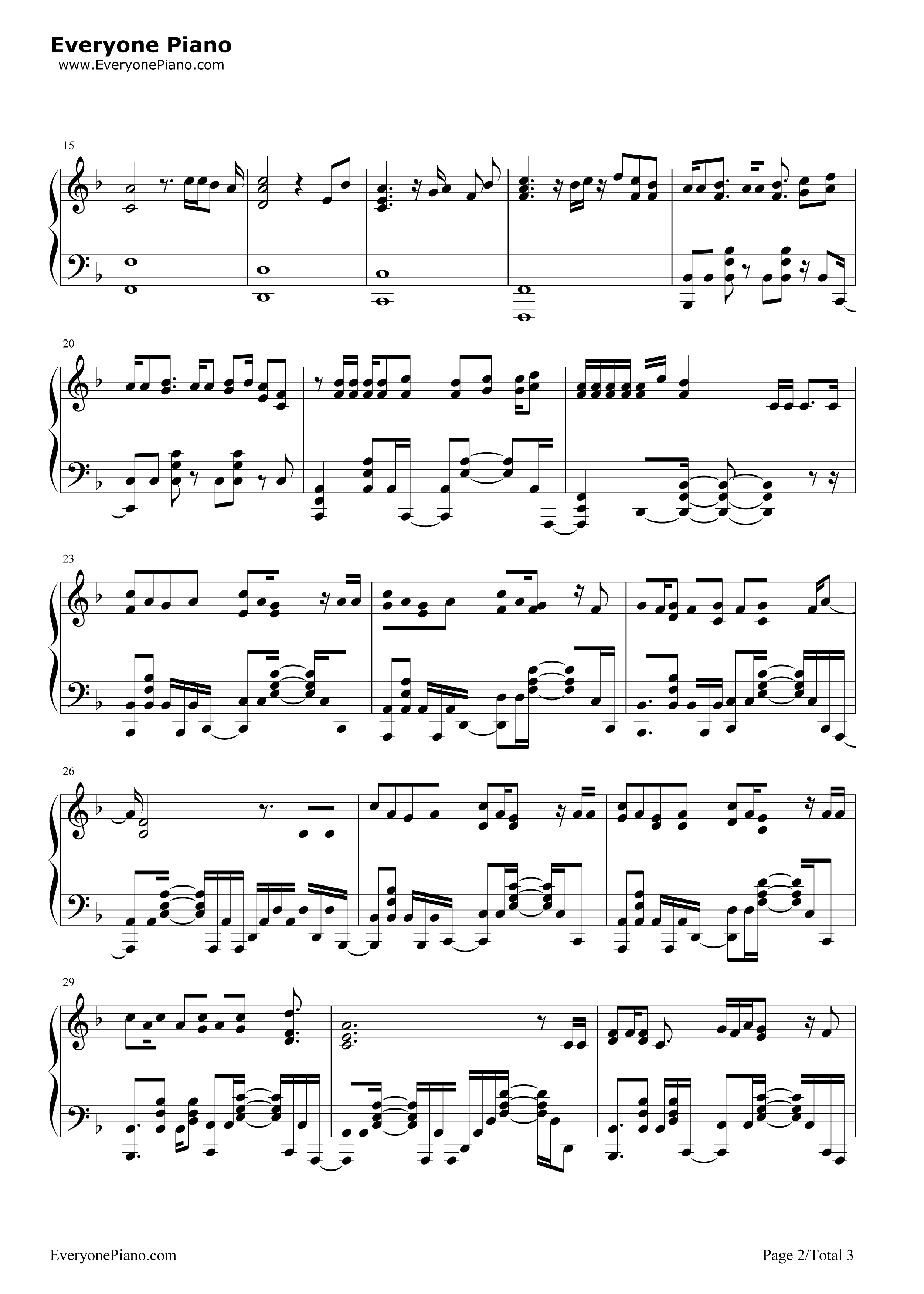 叫べ钢琴谱_沼仓爱美