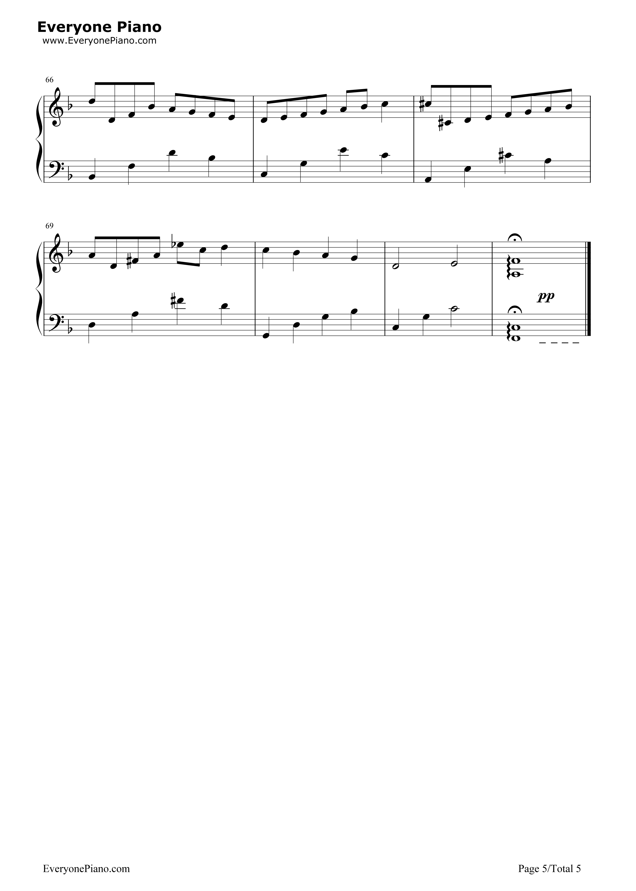 船钢琴谱_植松伸夫