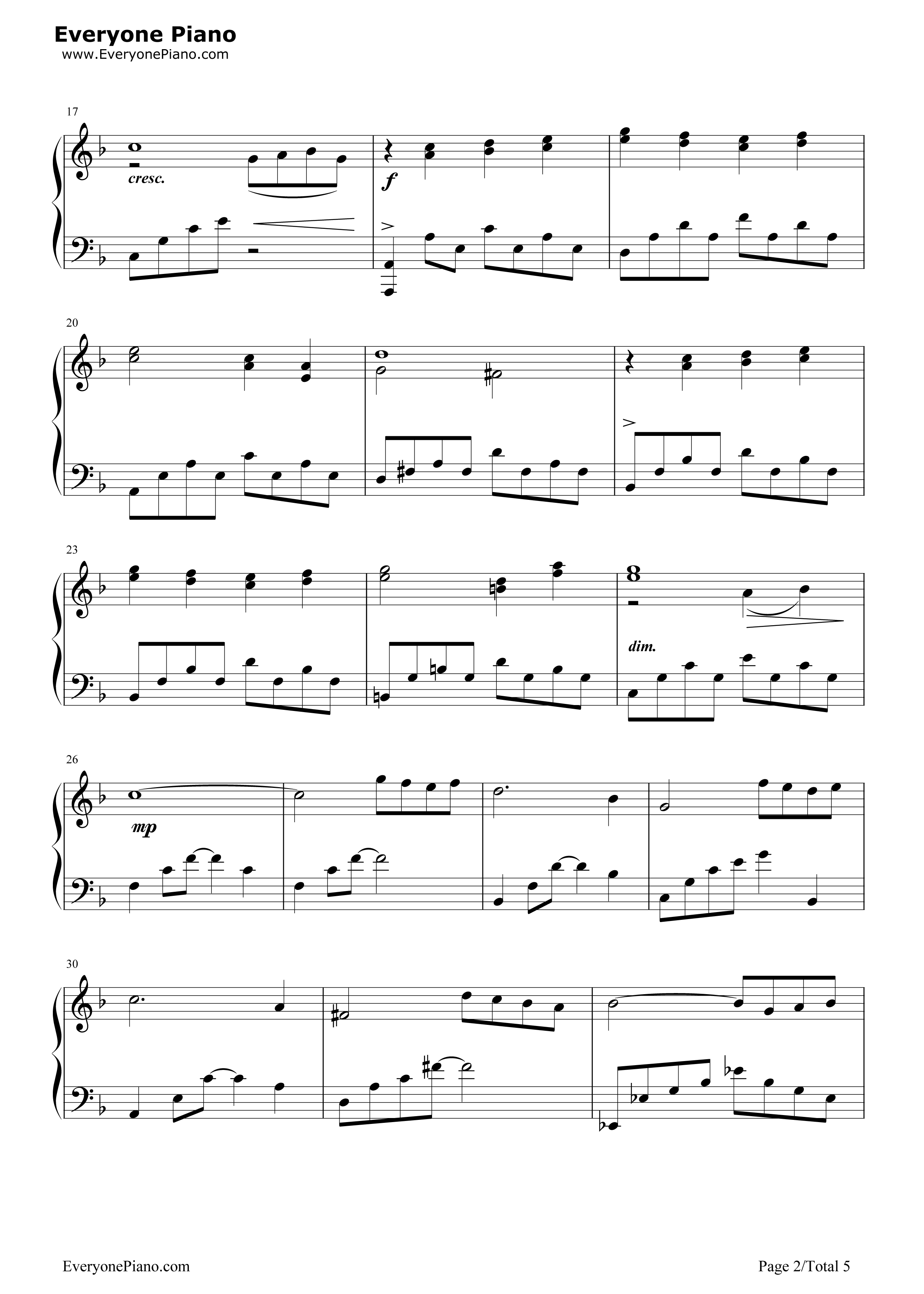 船钢琴谱_植松伸夫