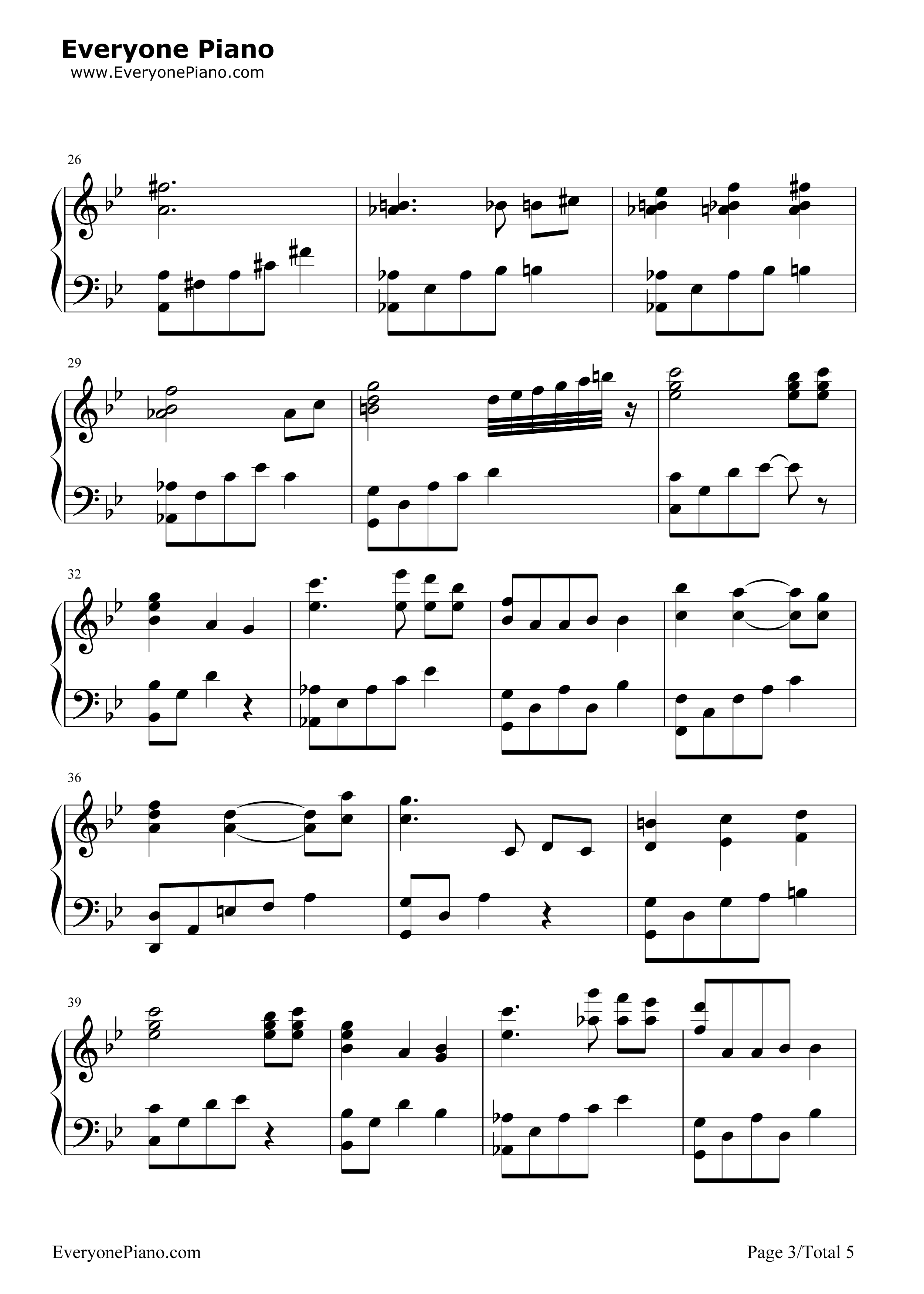 Past_Love钢琴谱_Various_Artists