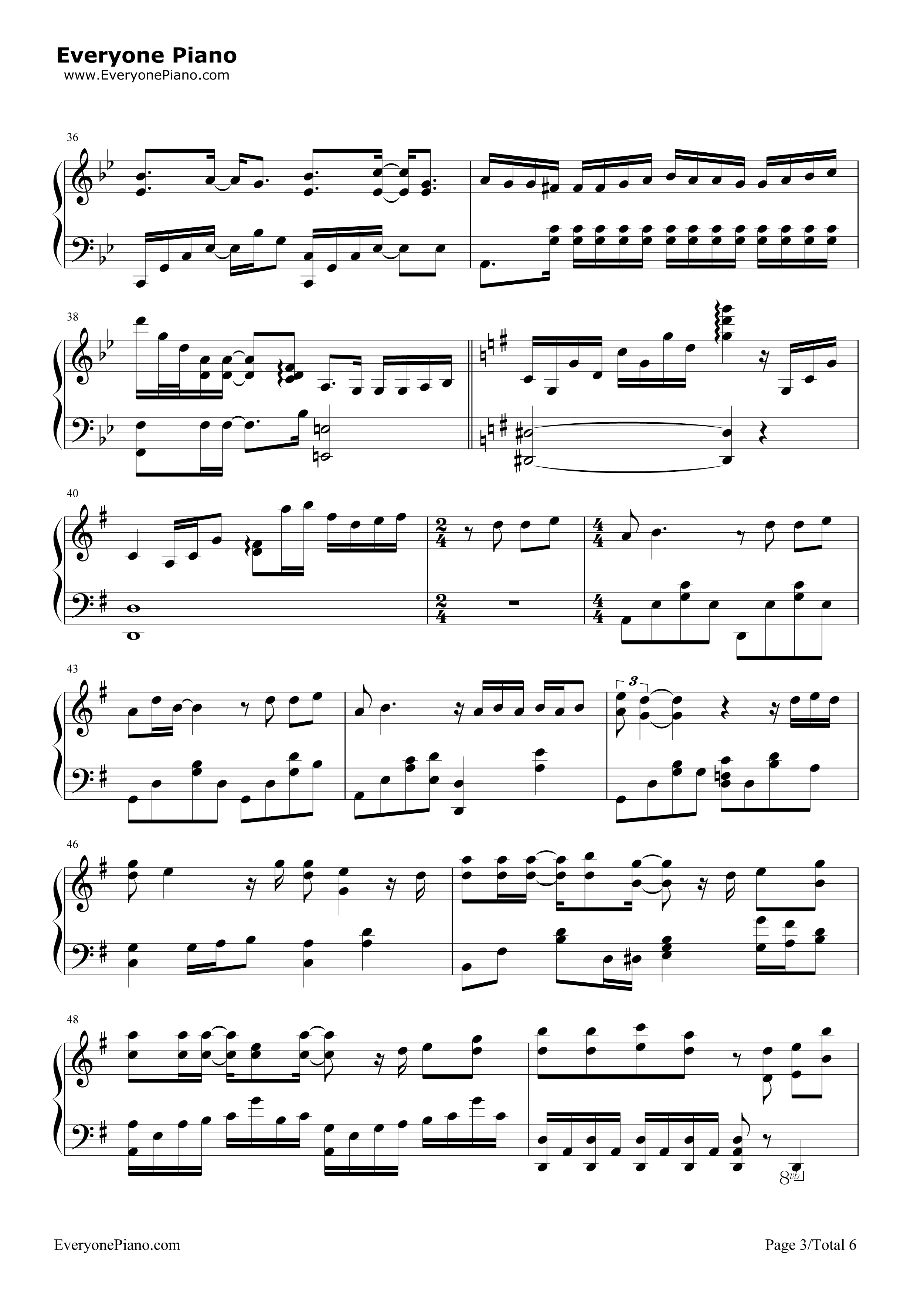 别来无恙钢琴谱_李佳薇