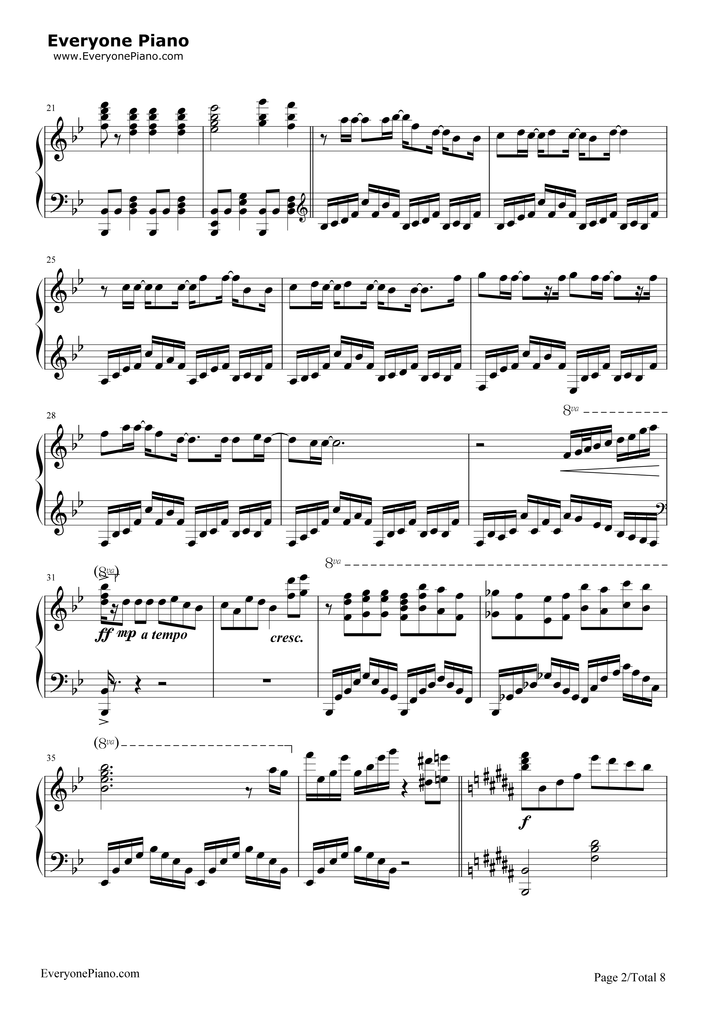 罪の名前钢琴谱_初音未来_Ryo