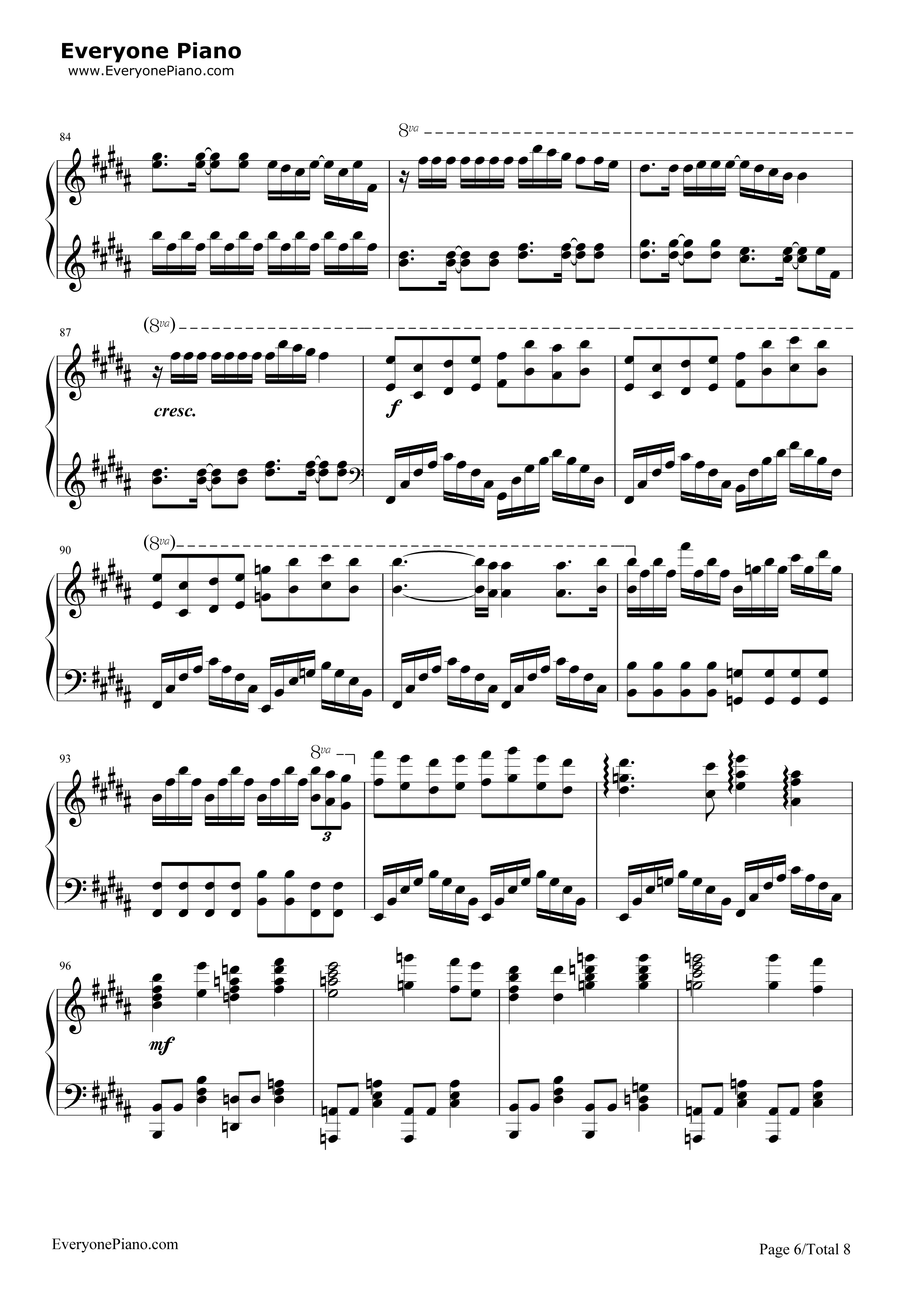 罪の名前钢琴谱_初音未来_Ryo