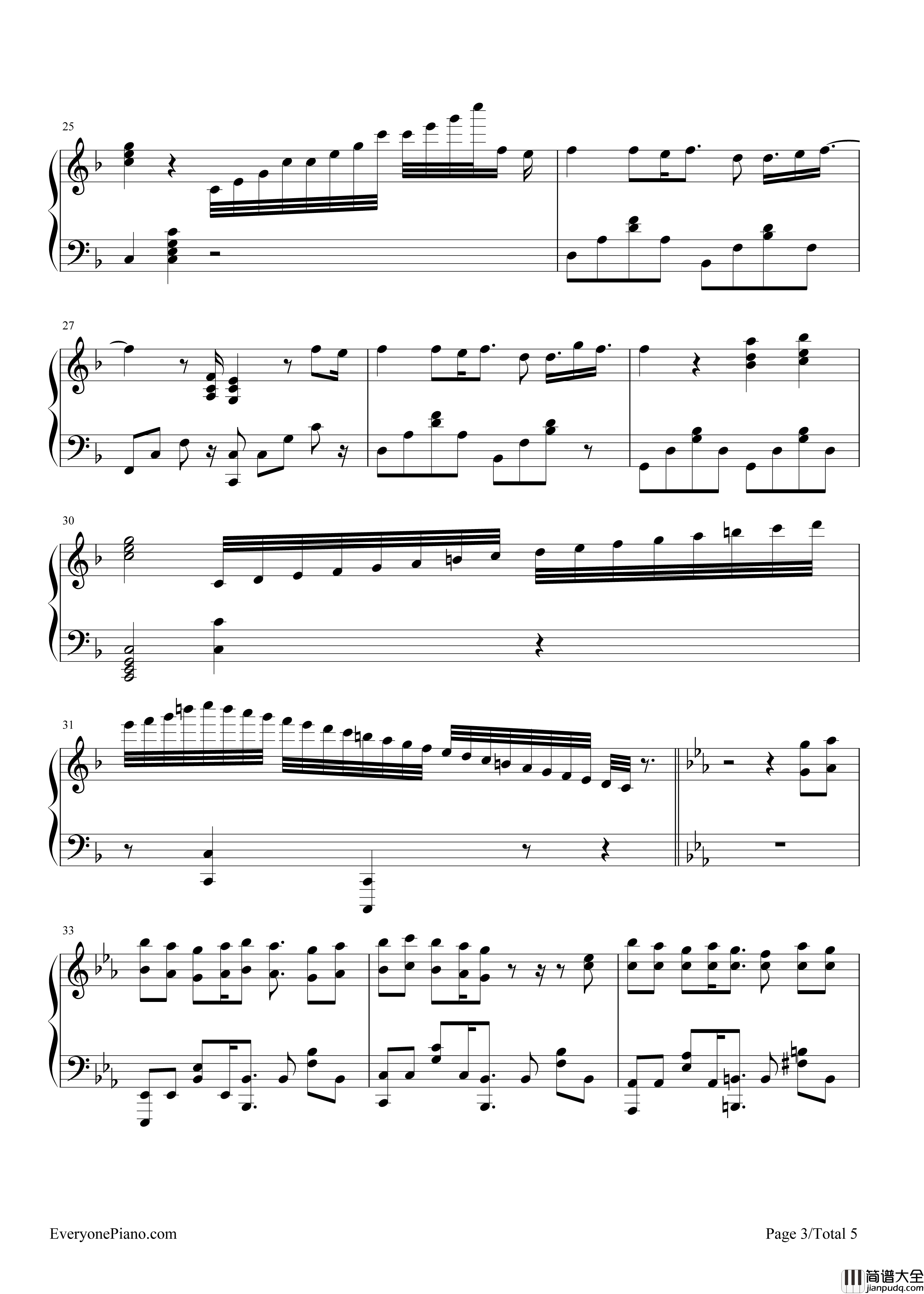 我们的live与你的life钢琴谱_μ's