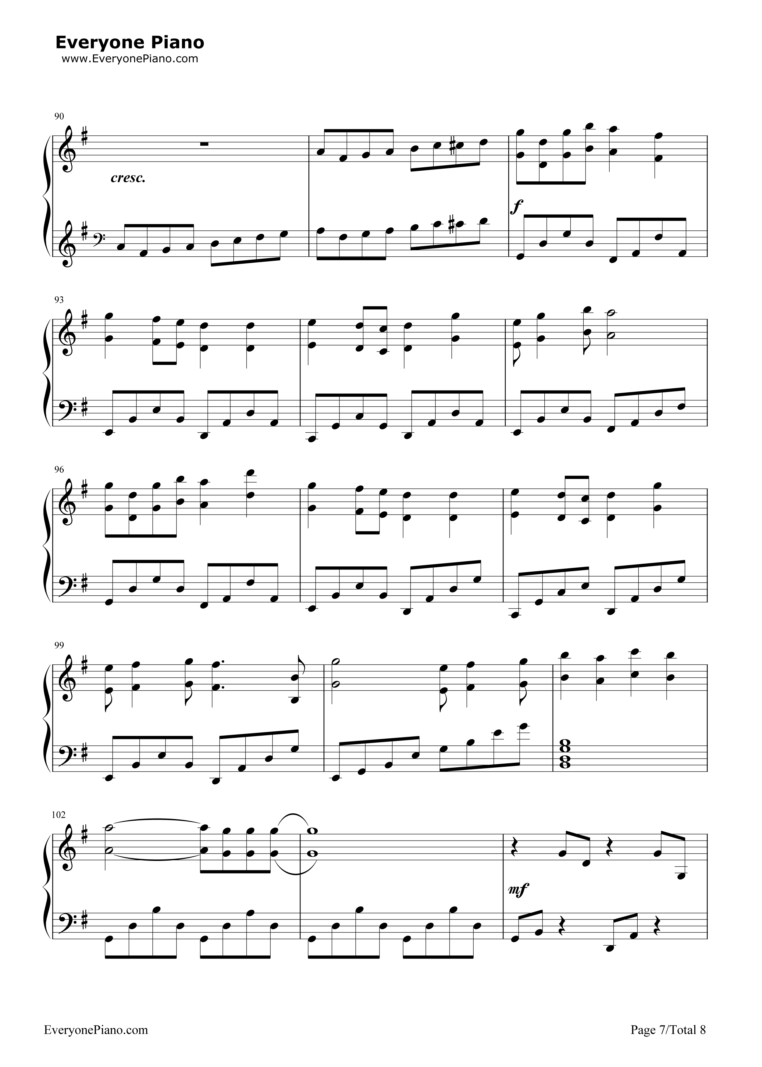 负けないで钢琴谱_ZARD