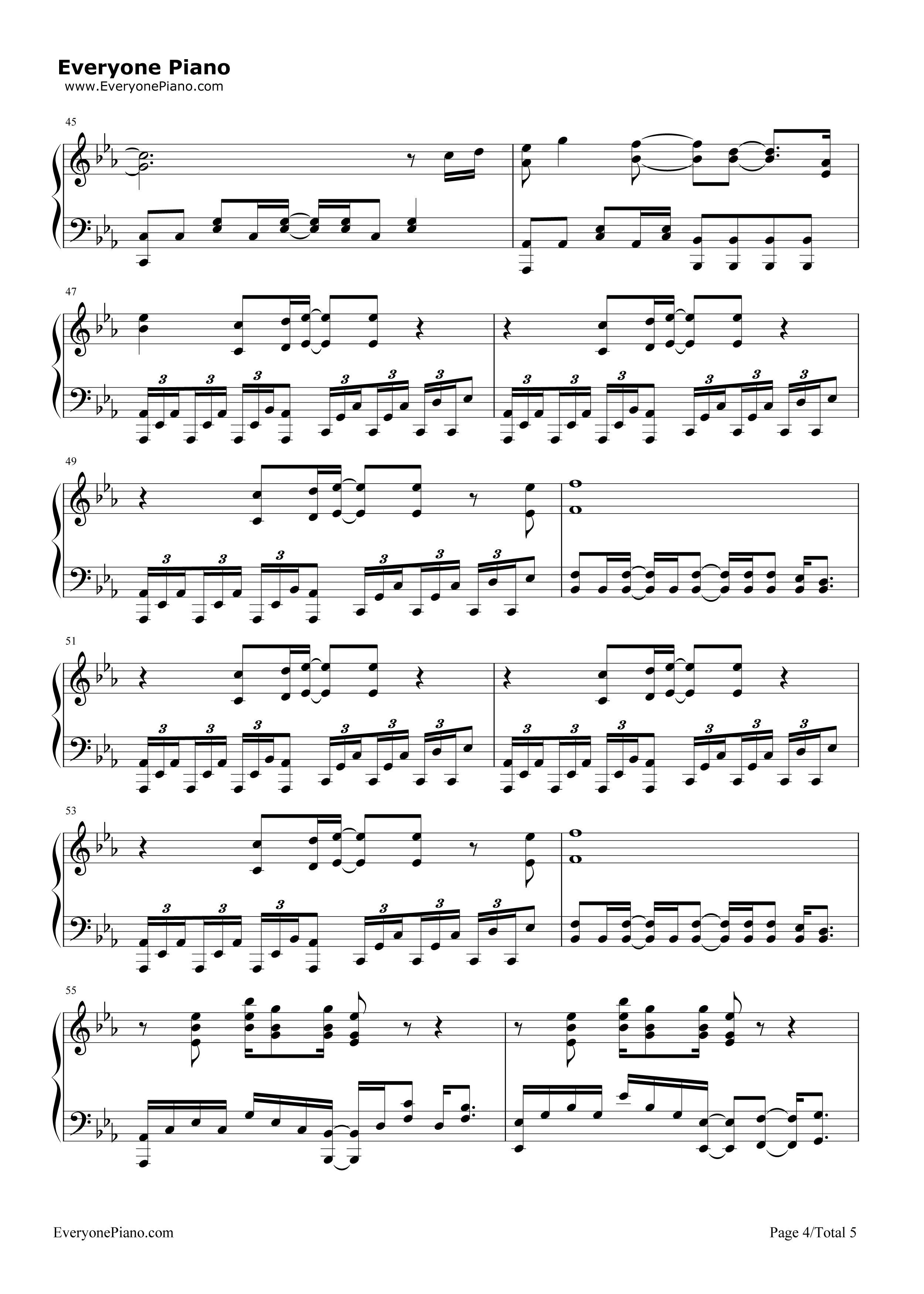 You're_Beautiful钢琴谱_James_Blunt