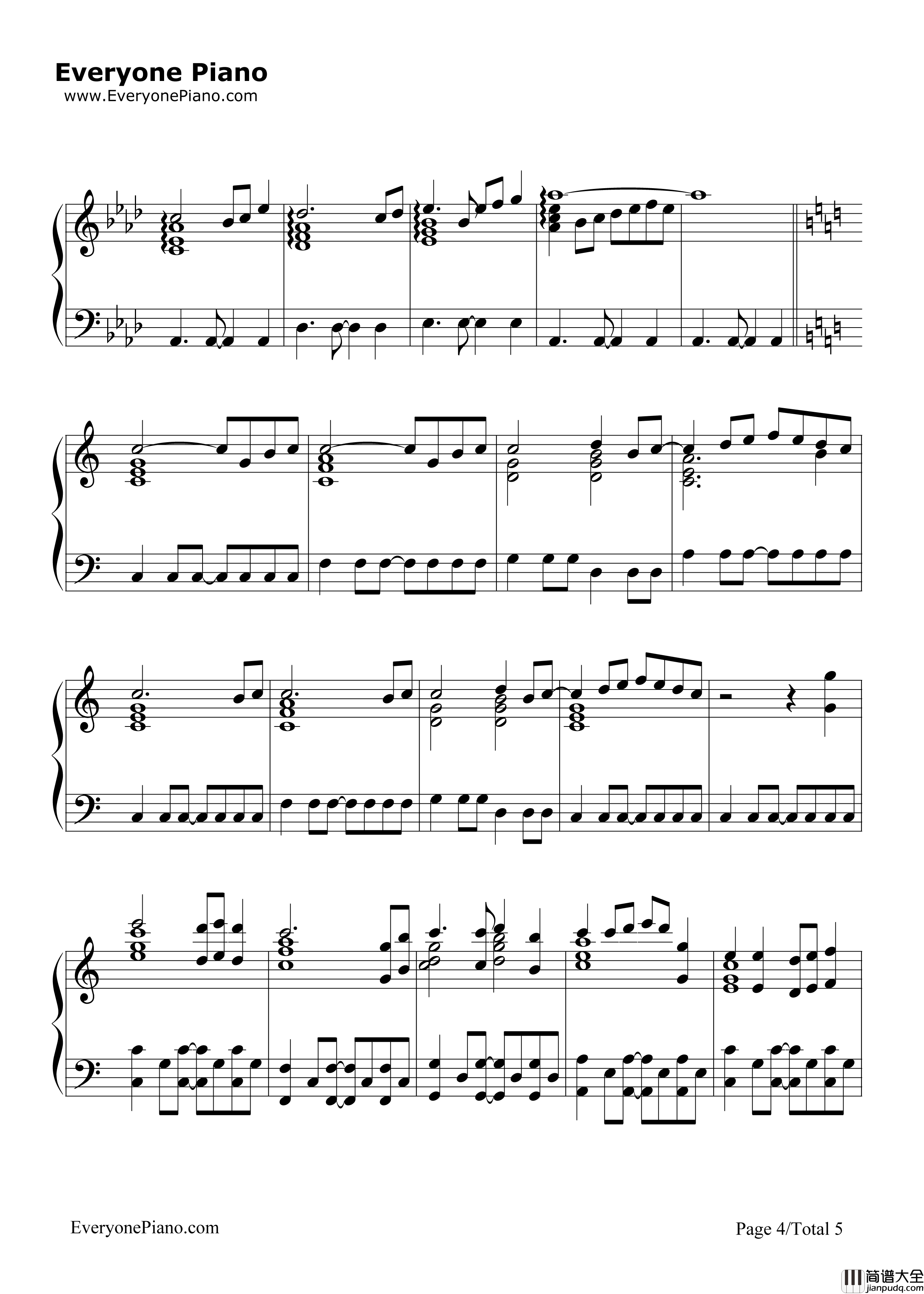 The_Sims_Theme钢琴谱_Steve_Jablonsky