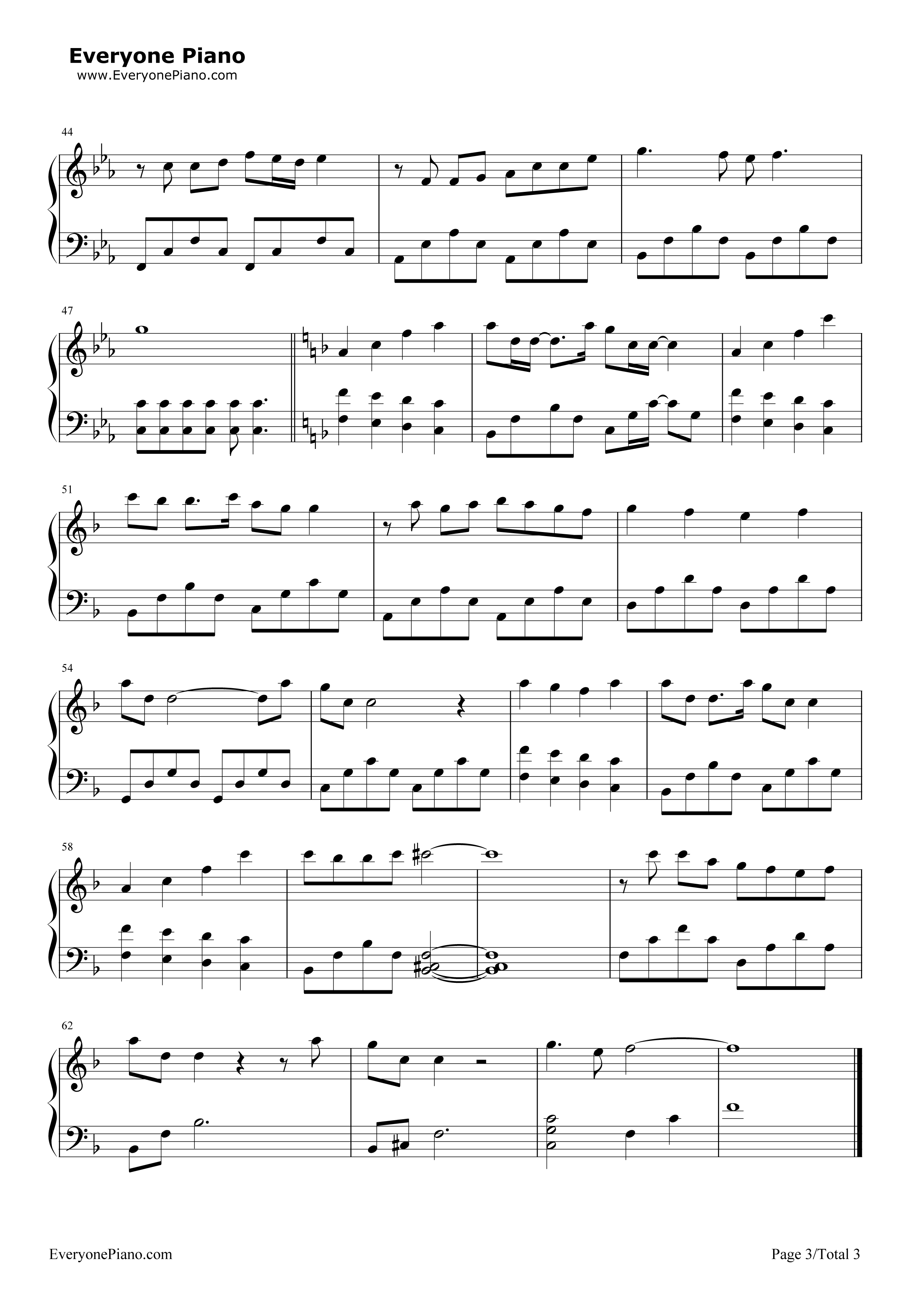 梦话钢琴谱_A_Lin黄丽玲