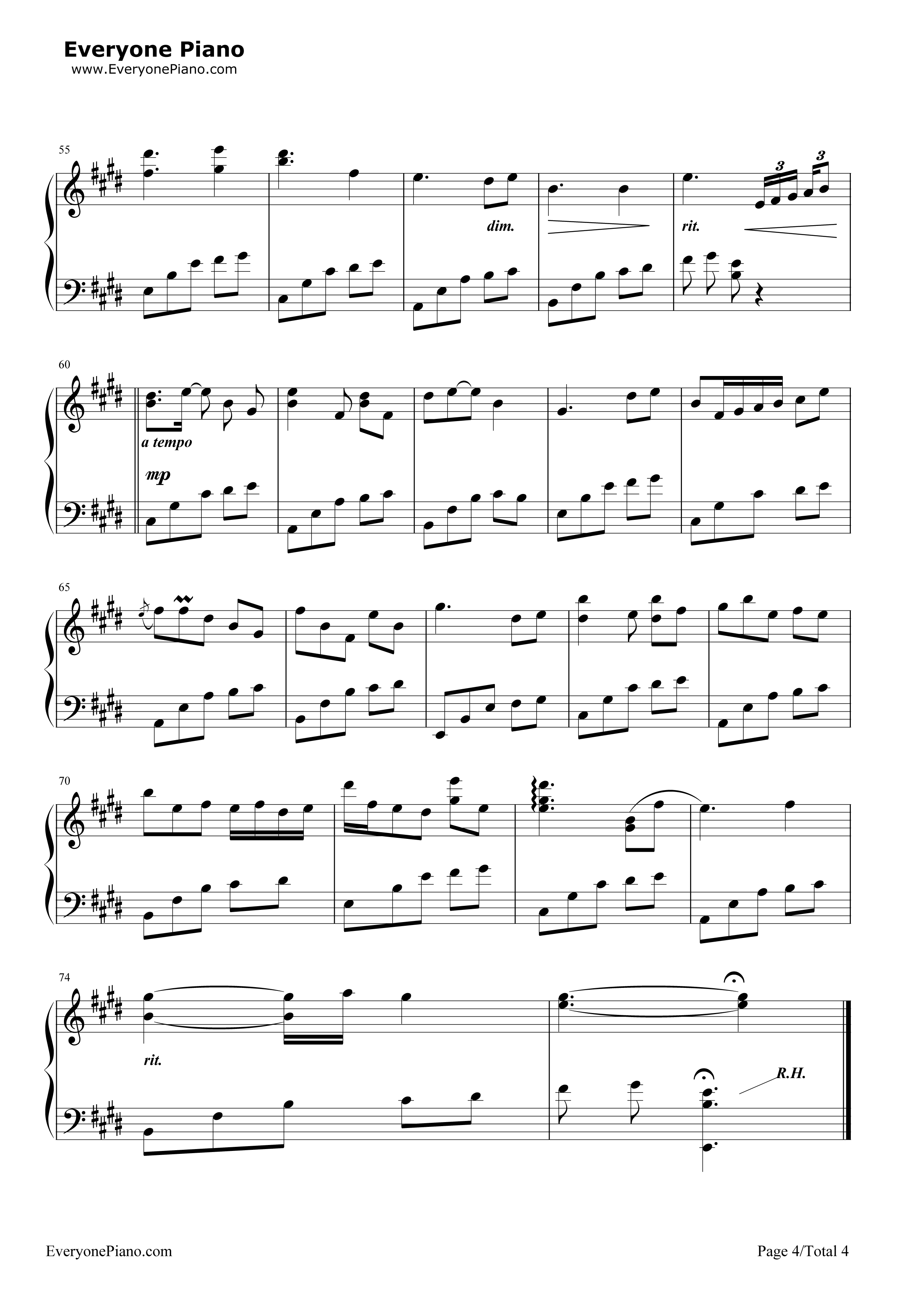 同じ高みへ钢琴谱_麻枝准