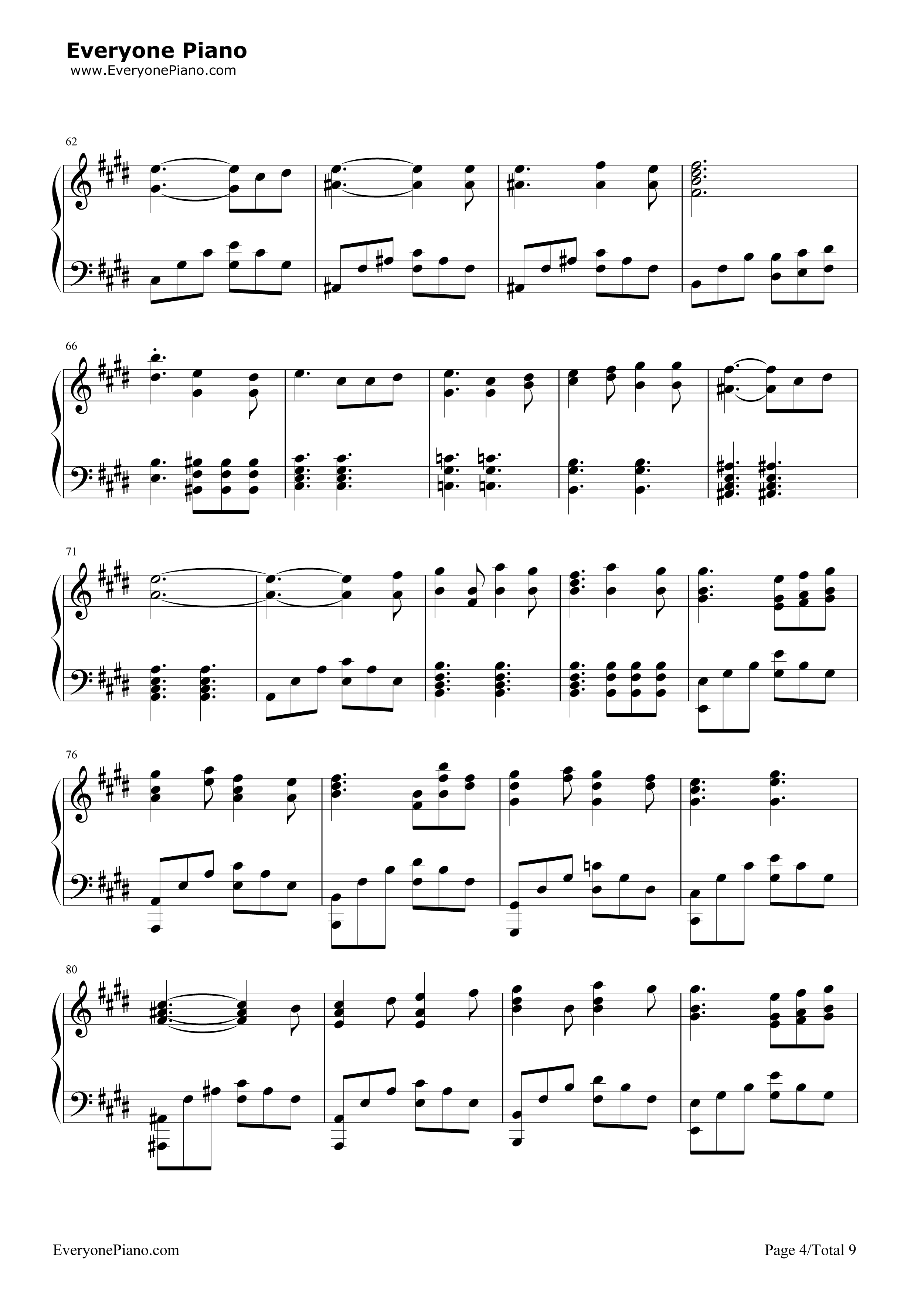 あなたがいた森（曾有你的森林）钢琴谱_树海