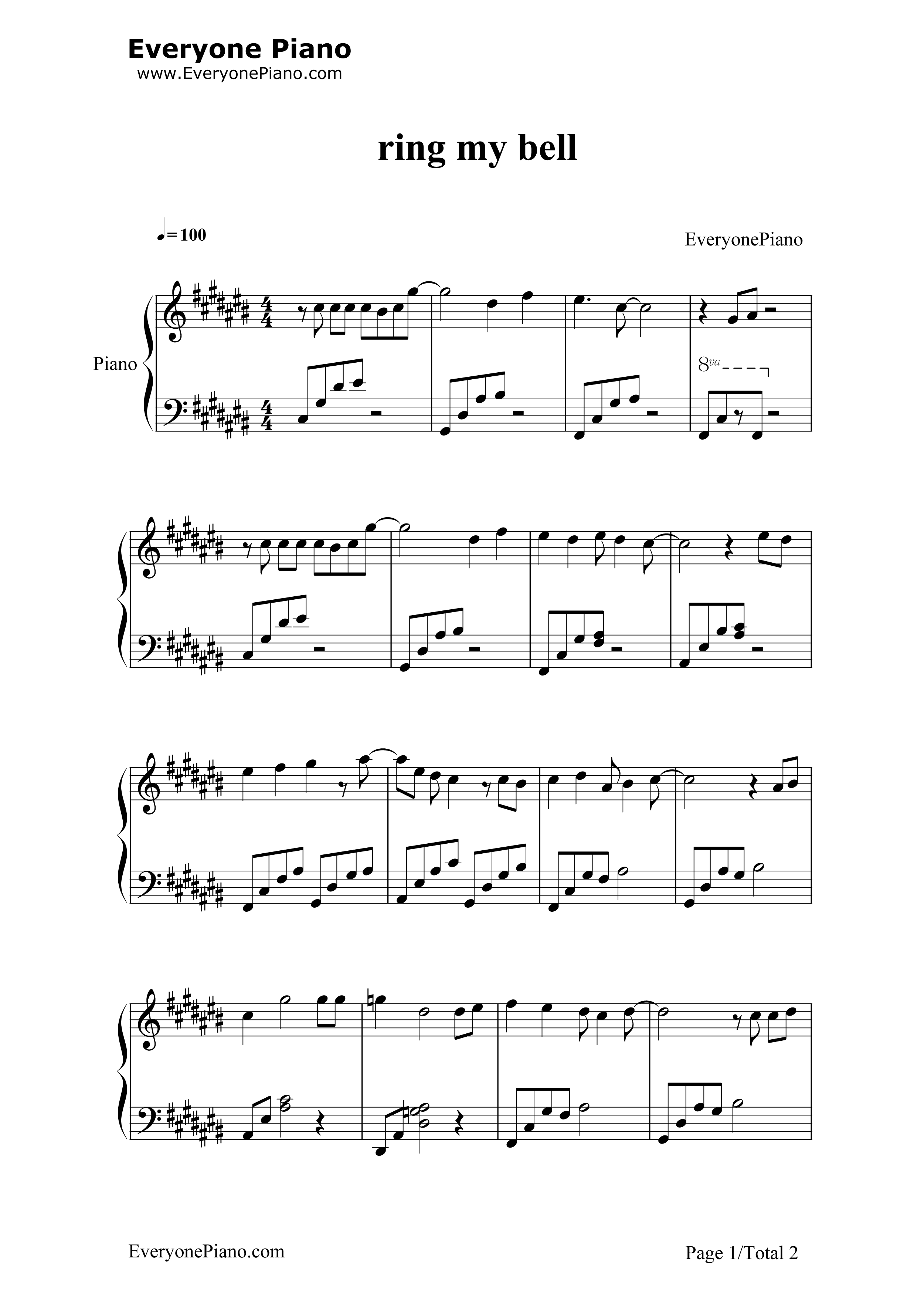 Ring_My_Bell钢琴谱_Blue_Drop